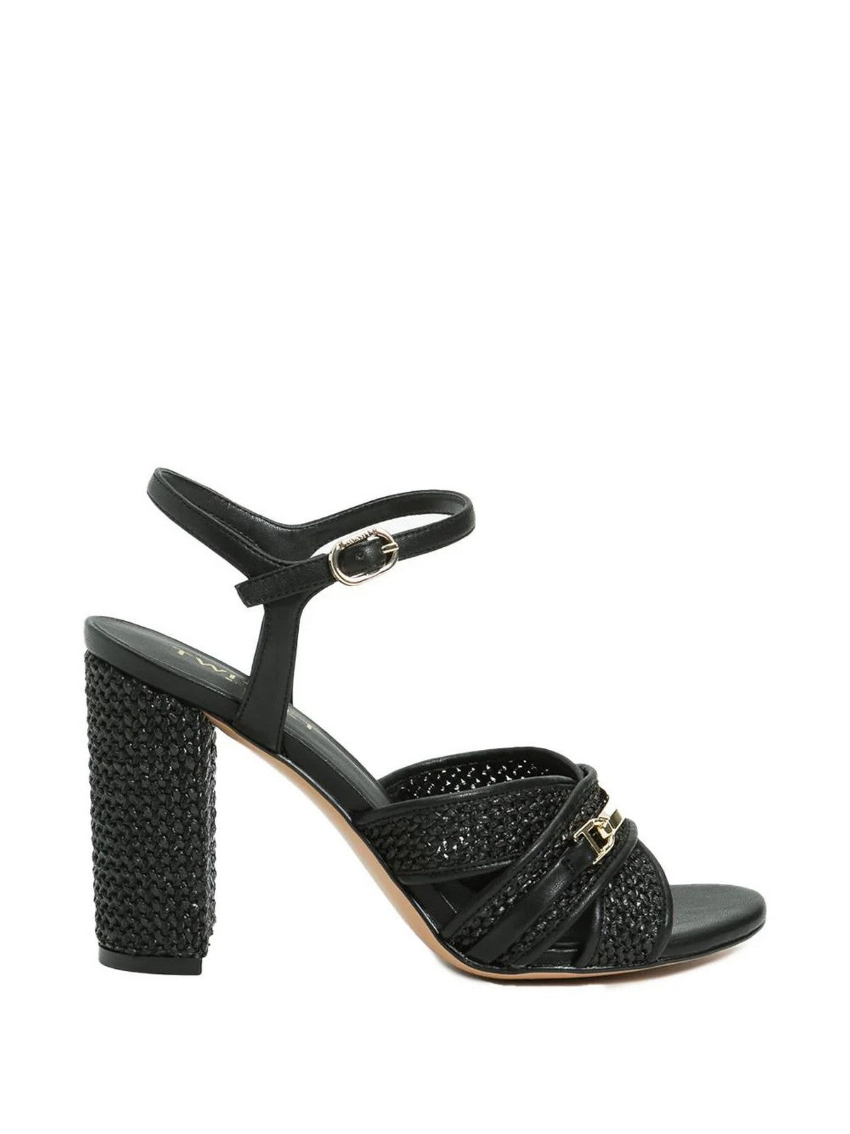 TWINSET Sandalo Donna 251TGT024 00006 Nero gioboutiqueweb