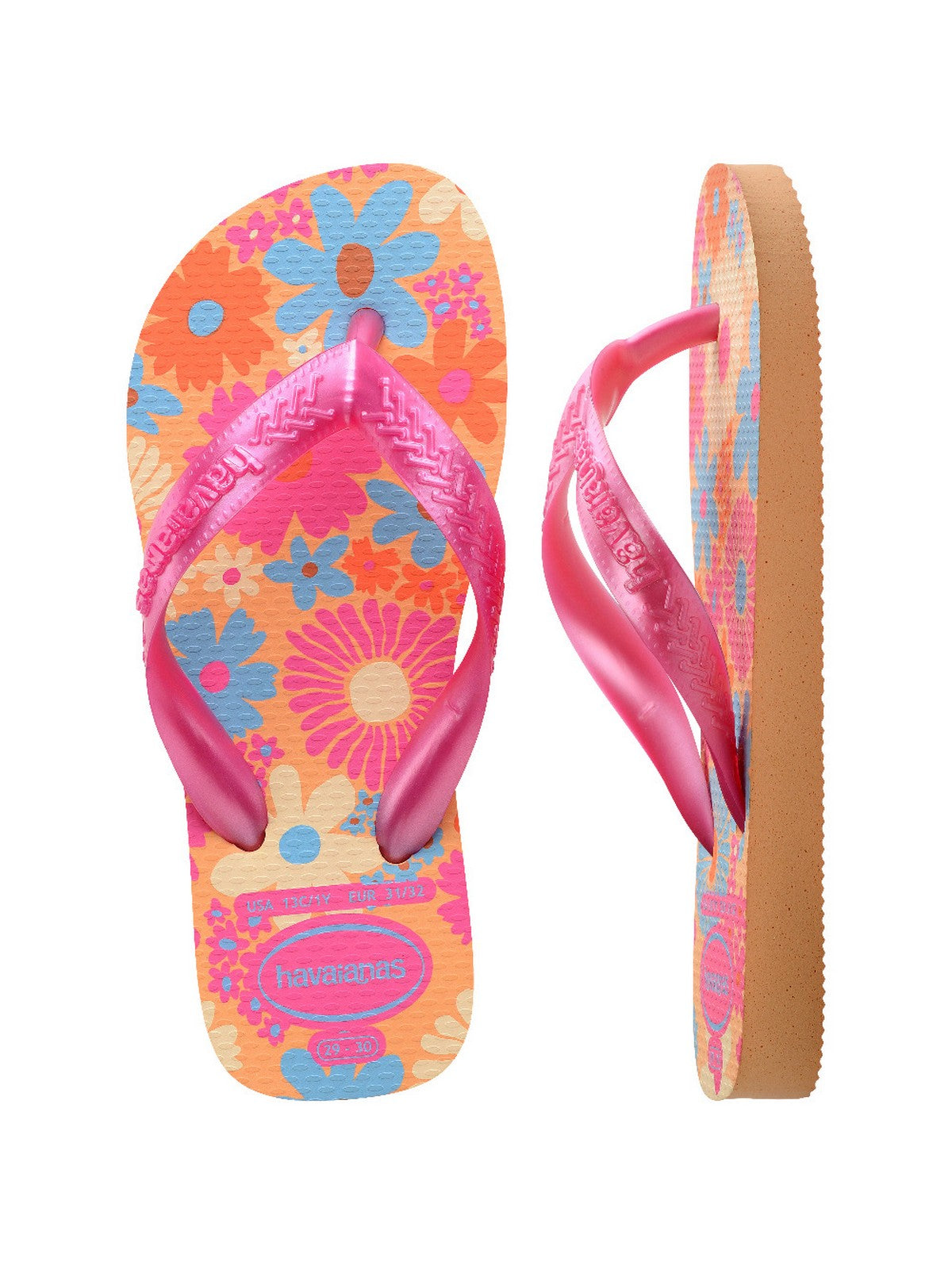 HAVAIANAS Infradito Bambine e ragazze Hav. Kids Flores 4000052.0027 Rosa gioboutiqueweb