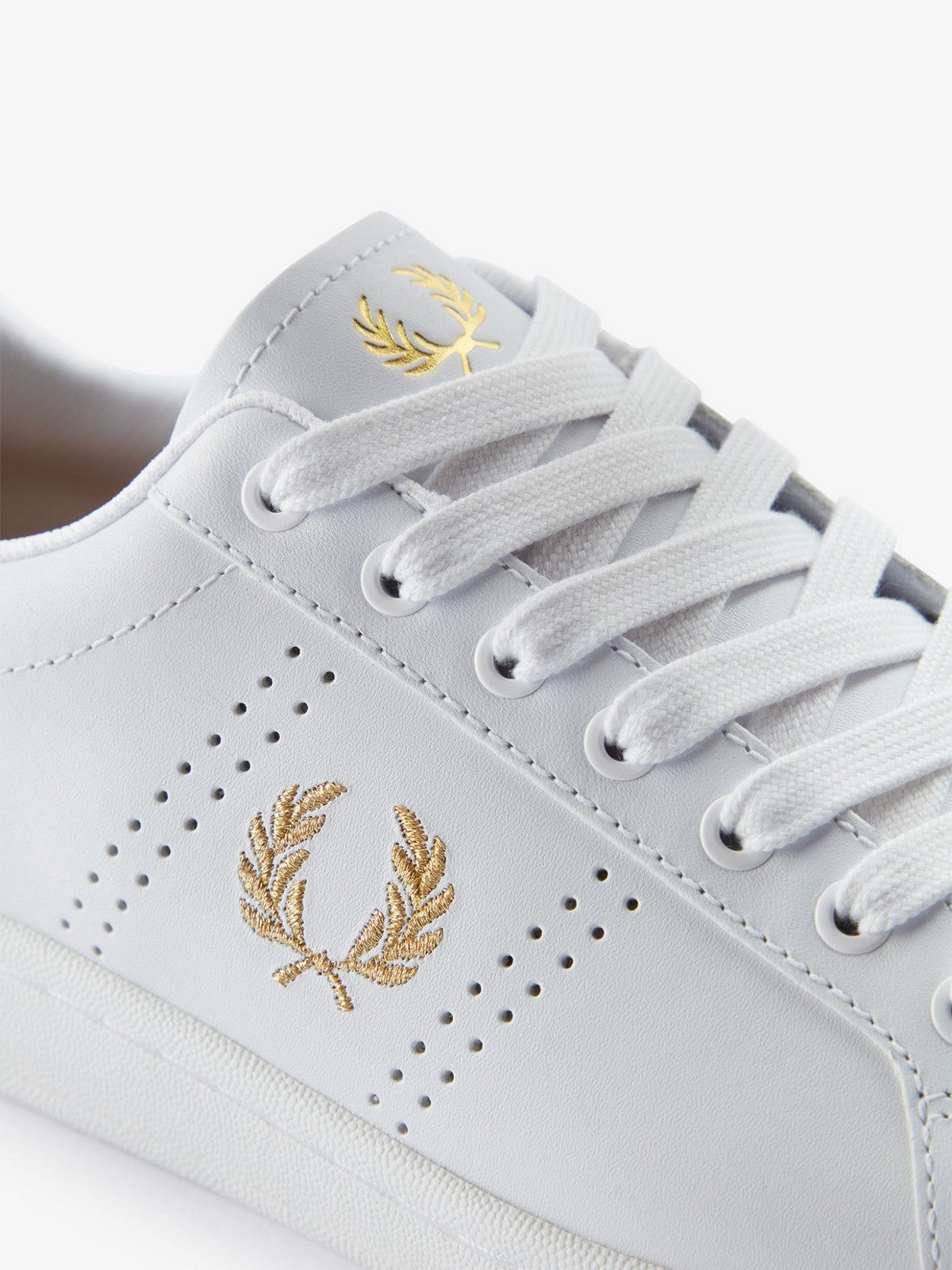 FRED PERRY Sneaker Uomo FP B721 LEATHER FP-B6312-57 T31 WHITE/M GOLD
