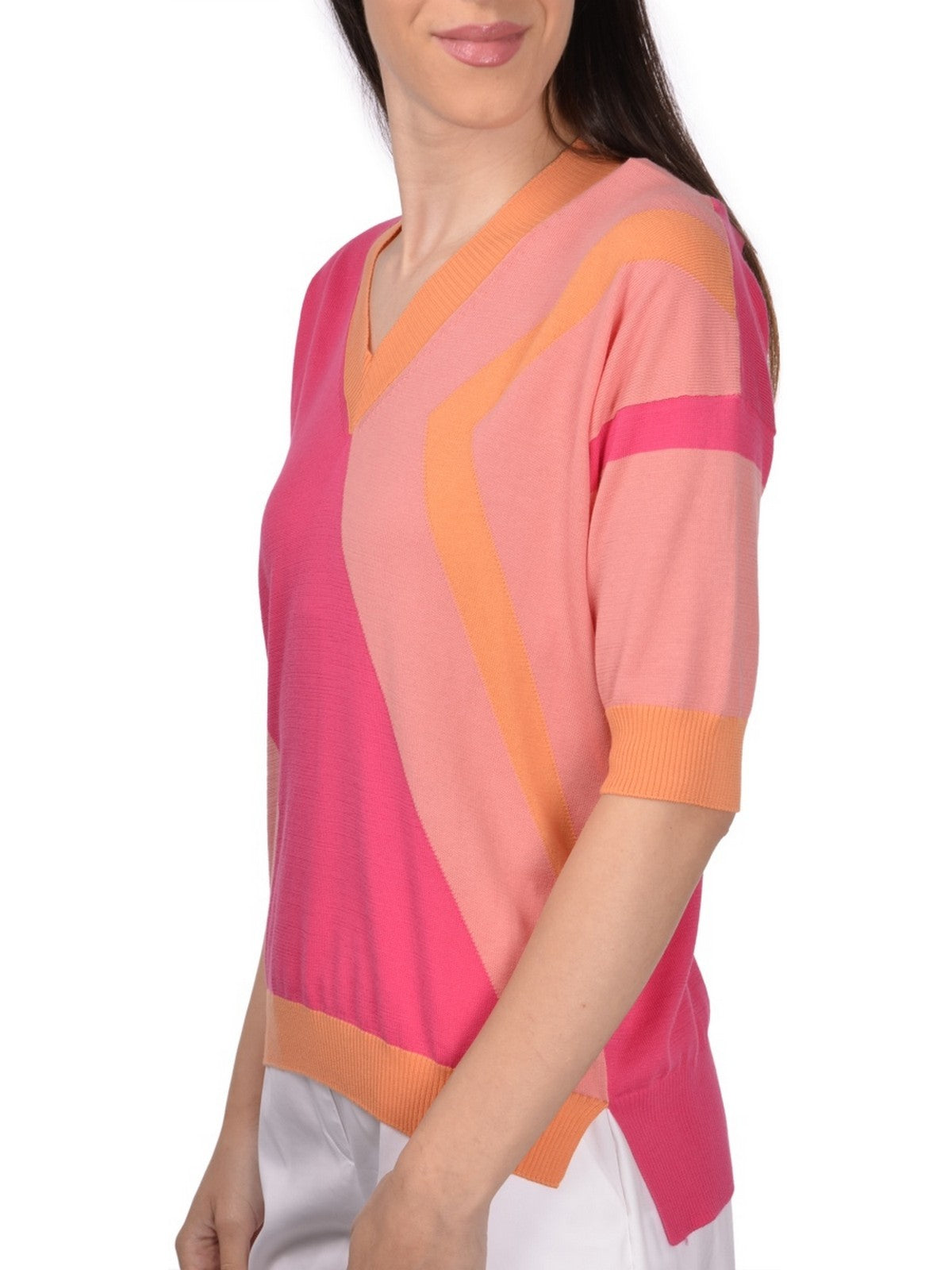 Gran Sasso Women's shirt 59202/14055 328 Rosa