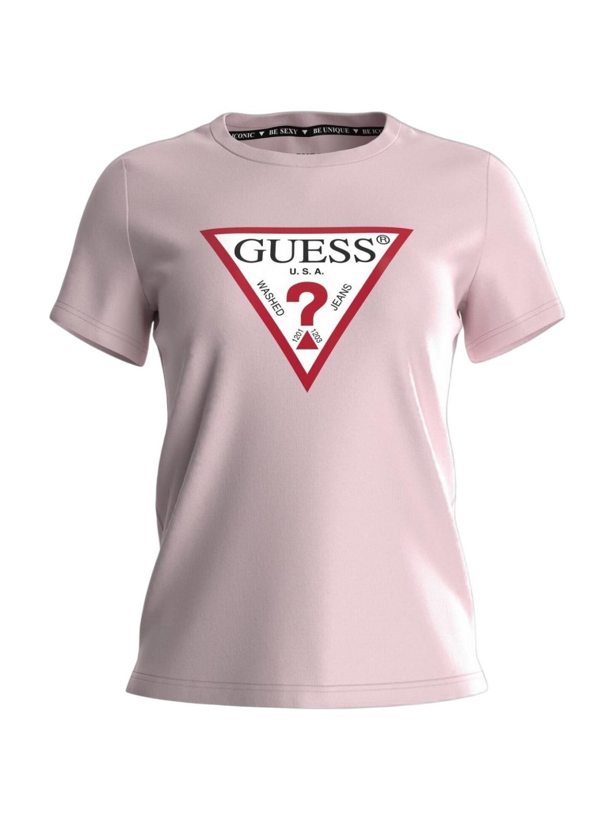 GUESS T-shirt Donna SS CN ORIGINAL TEE W1YI1B I3Z14 G6L1 PEACH CREME gioboutiqueweb