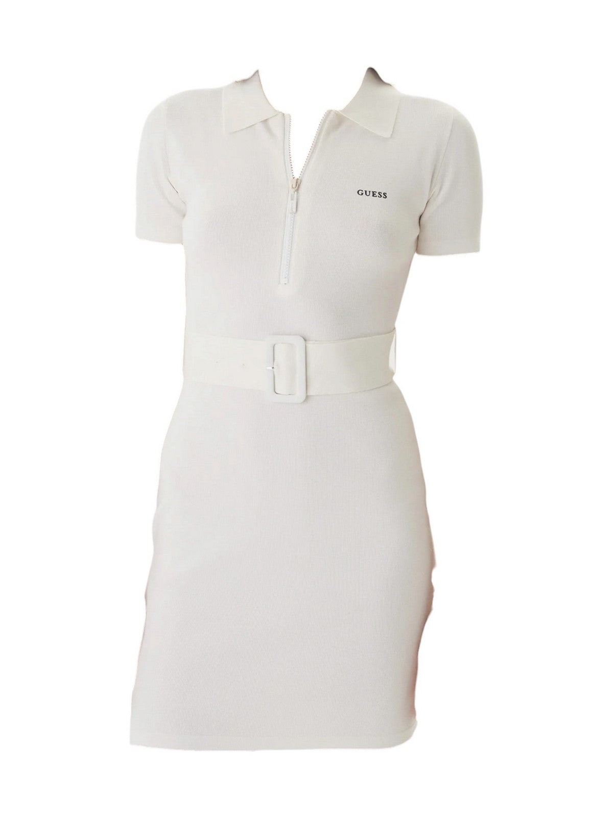 GUESS SPORT Abito Donna LAURENE DRESS SWTR V6RK08 Z4642 G018 SALT WHITE