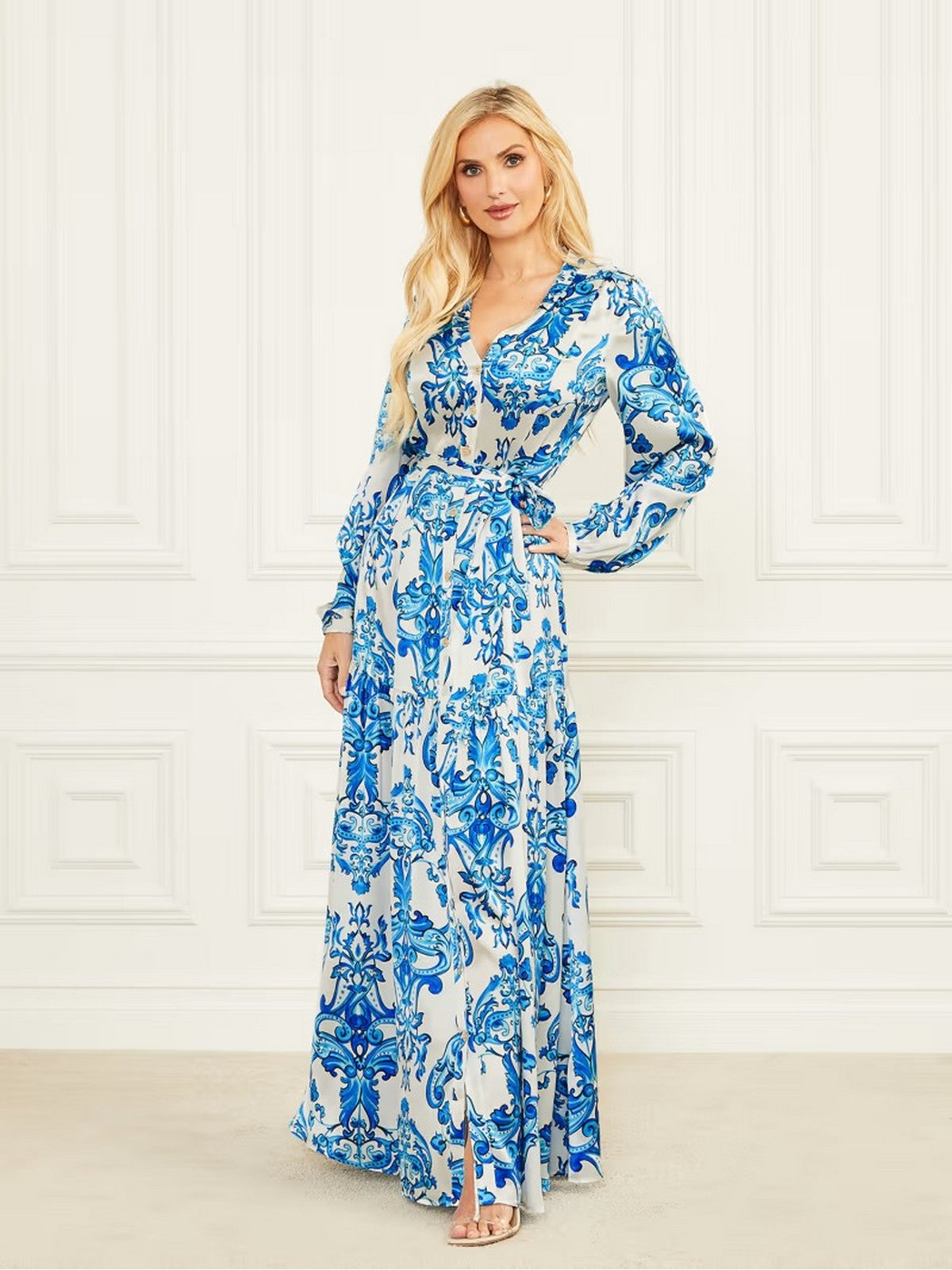 Marciano Woman Dress Nomad Maxi Dress 2ggk70 9700z P7pt Blue