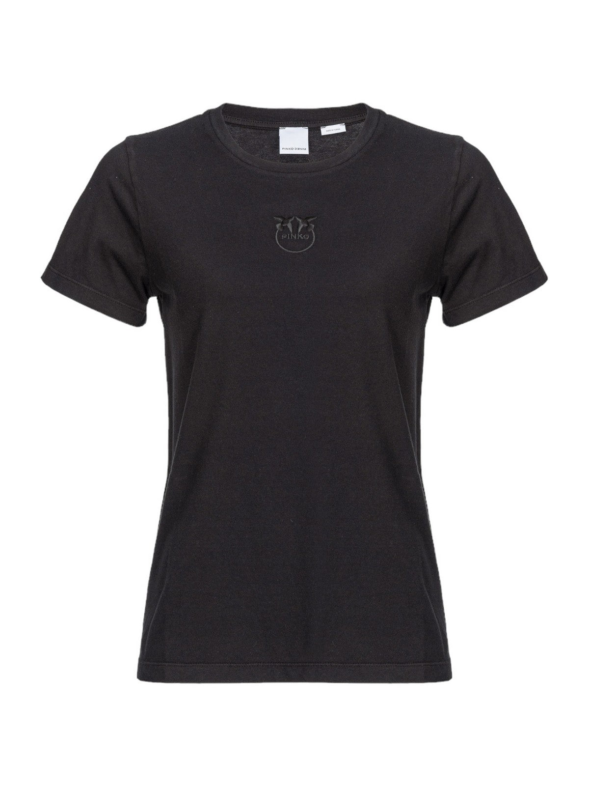 PINKO T-Shirt e Polo Donna Bussolotto T-Shirt Jersey Old 100355-A227 Z99 Nero gioboutiqueweb