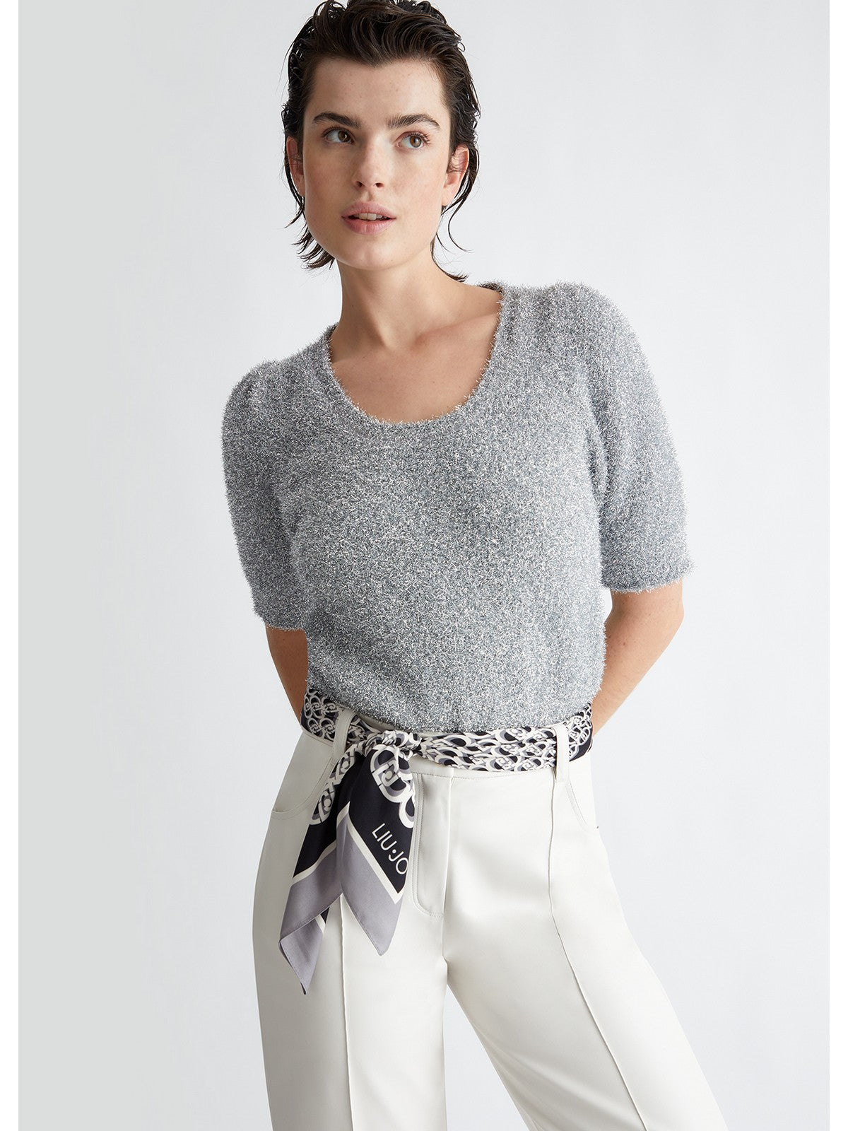 LIU JO SOFT Foulard Donna 2A4042T0300 22222 Nero gioboutiqueweb