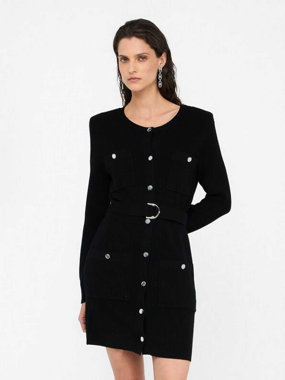 LIU JO WHITE Abito Donna MF5371MS99E 22222 Nero