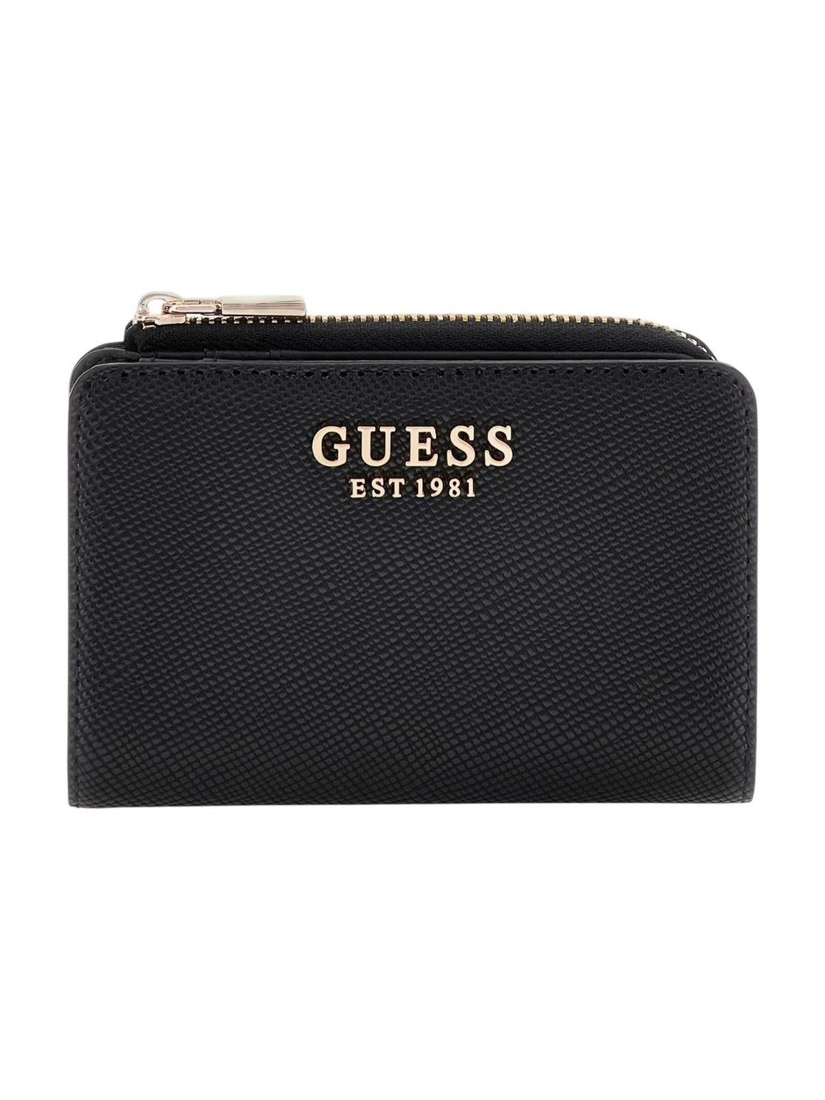 GUESS Portafoglio Donna LAUREL II SLG ZIP ARND CRD CSE SWZG74 59156 BLA BLACK