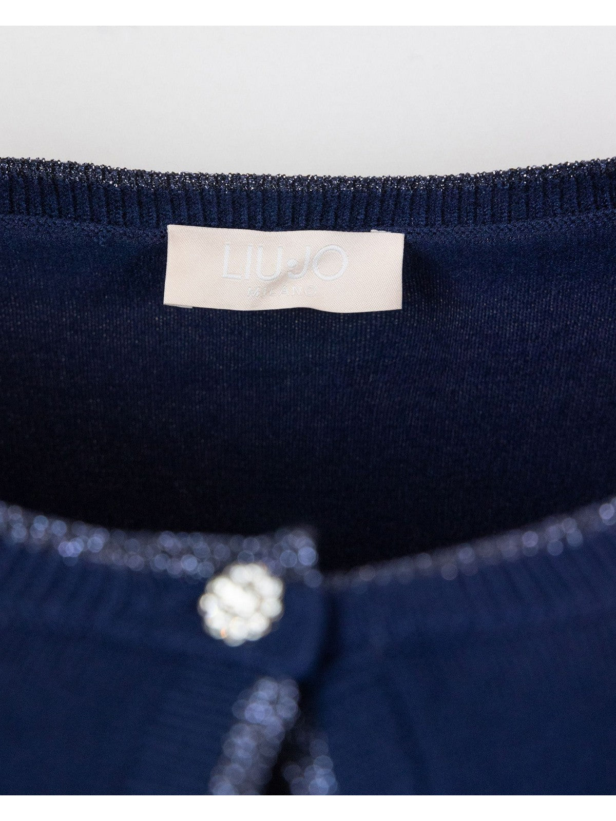 Liu Jo White Cardigan femme ma4076ms49i 93831 bleu