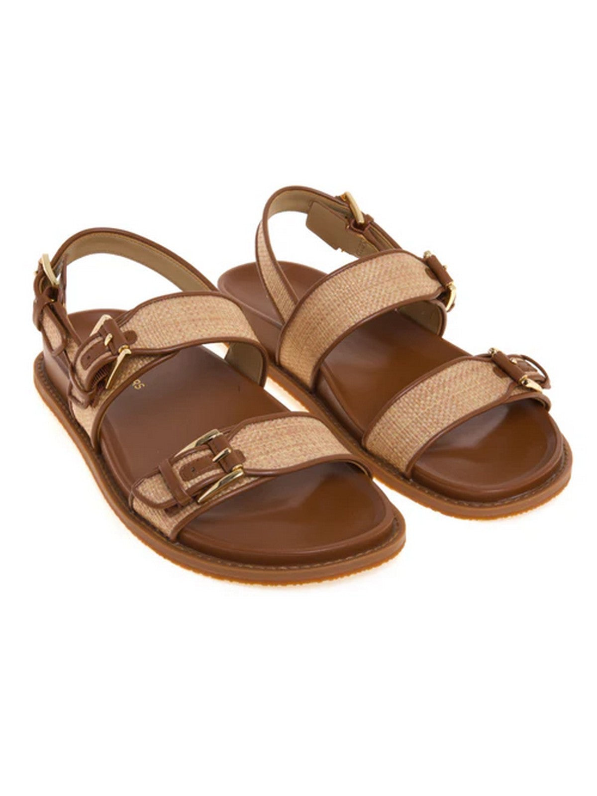 MICHAEL KORS Sandalo Donna NIA FLAT SANDAL 40S6NIFS1D 230 LUGGAGE