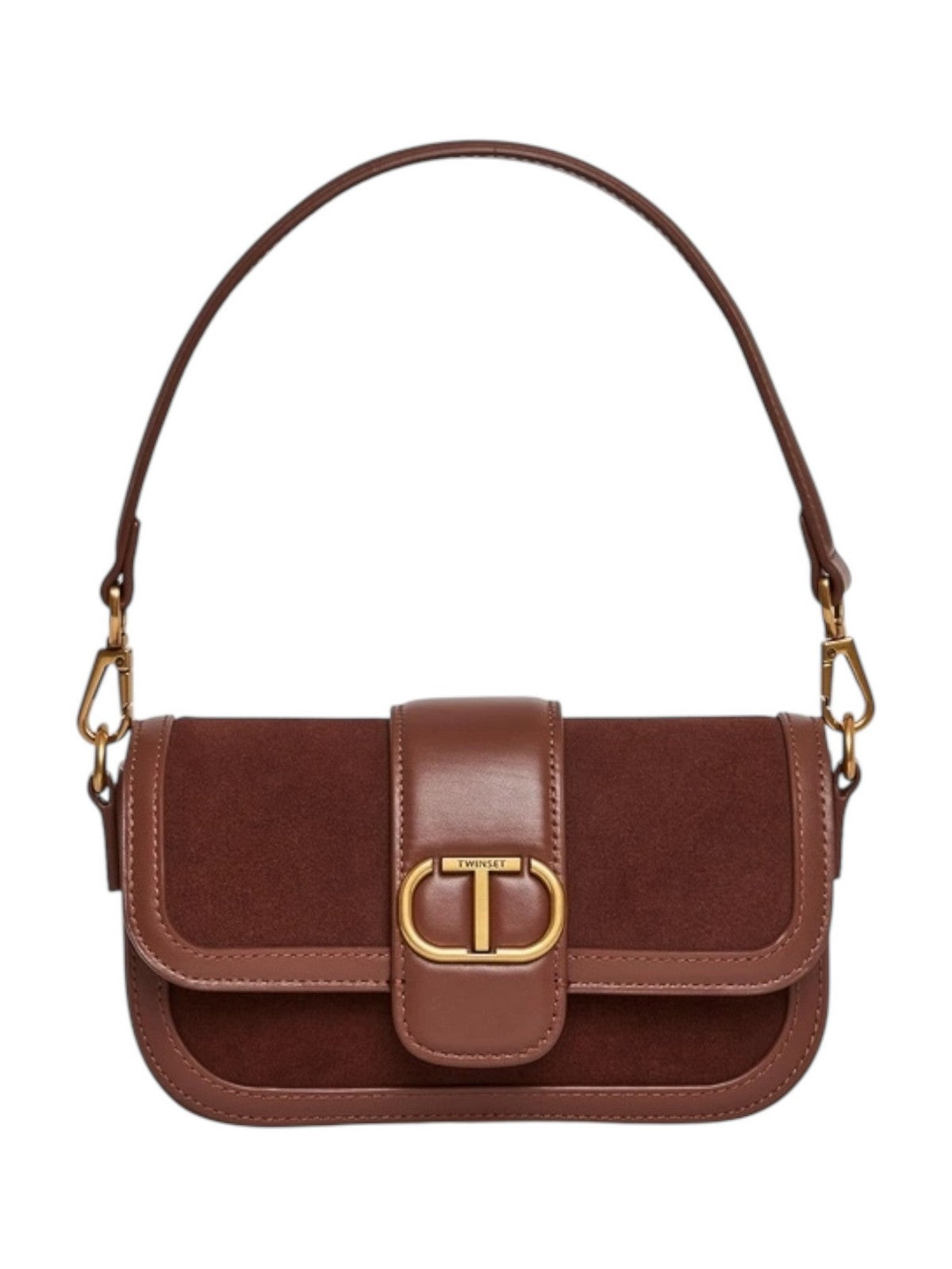 TWINSET Borsa Donna AMIE LEATHER 252TD8371 11943 CHOCOLATE MALT