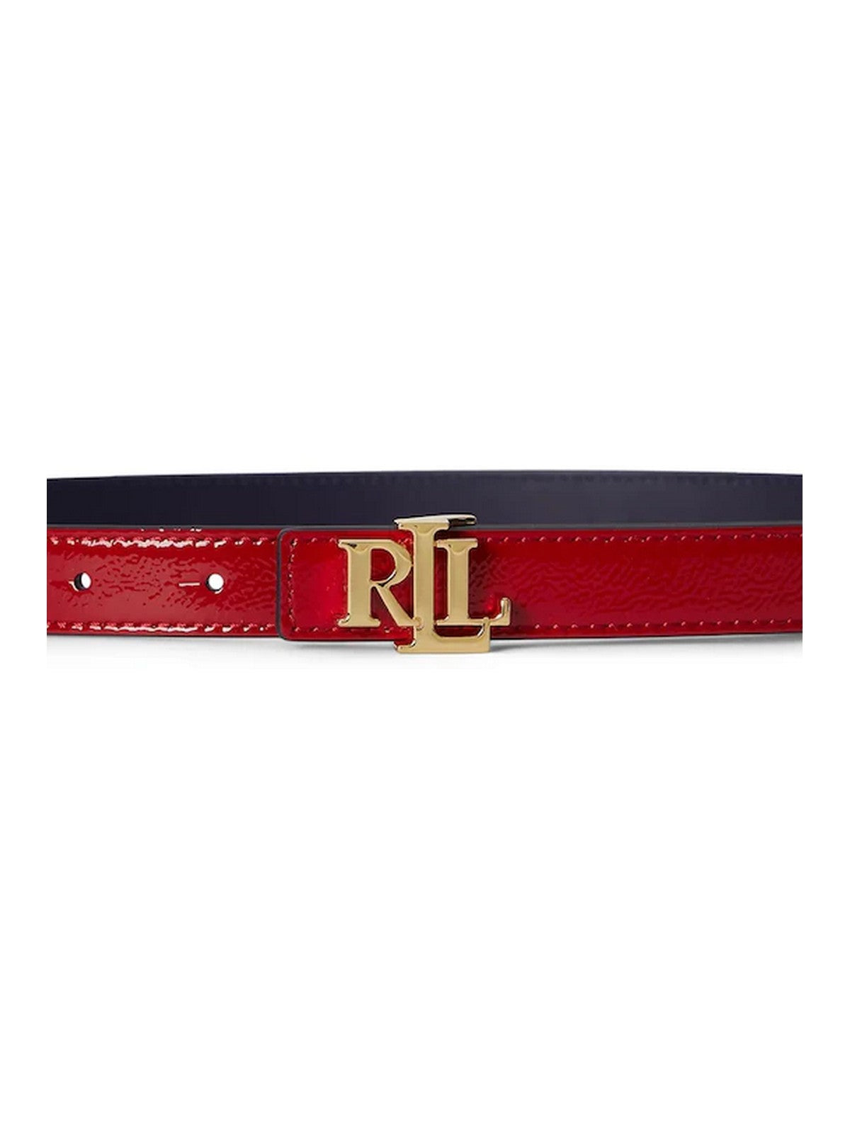 LAUREN RALPH LAUREN Cintura Donna REV LRL 20-BELT-SKINNY 412P10210 001 FESTIVE RED/REFINED NAVY