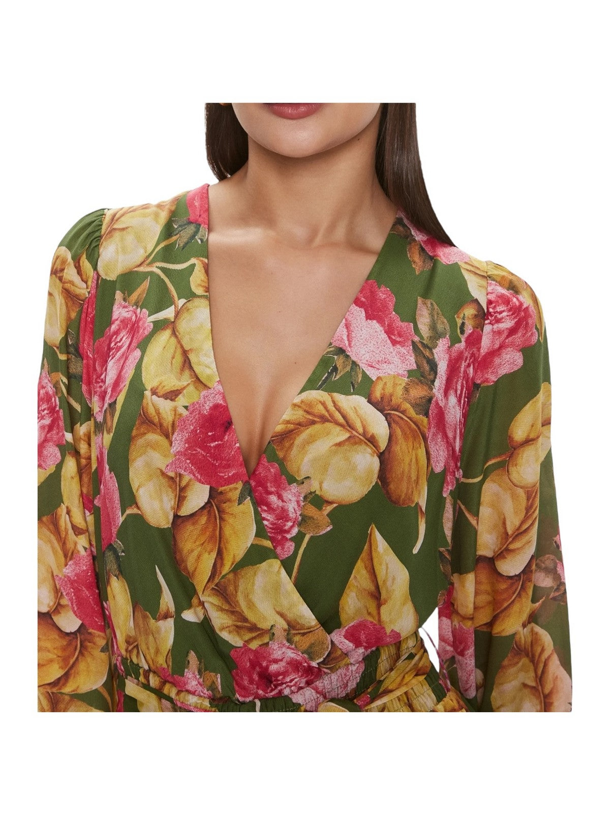 Guess Woman Dress LS Diana Flare Dress W4RK21 WF5K0 P8BW Rosa