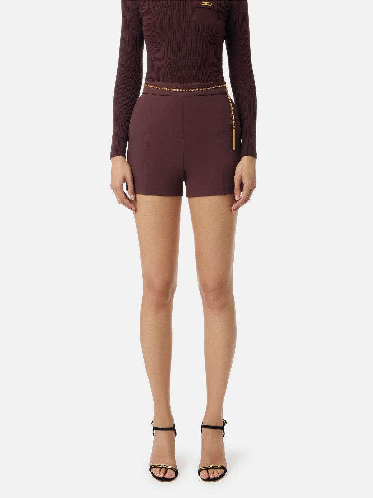 ELISABETTA FRANCHI Pantaloncino Donna SH01757E2 EA4 MERLOT