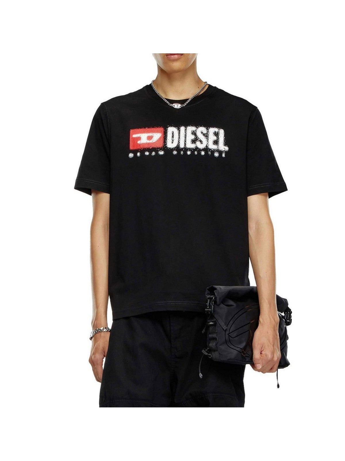Diesel t-shirt children and teenagers j02475 00yi9 k900 black
