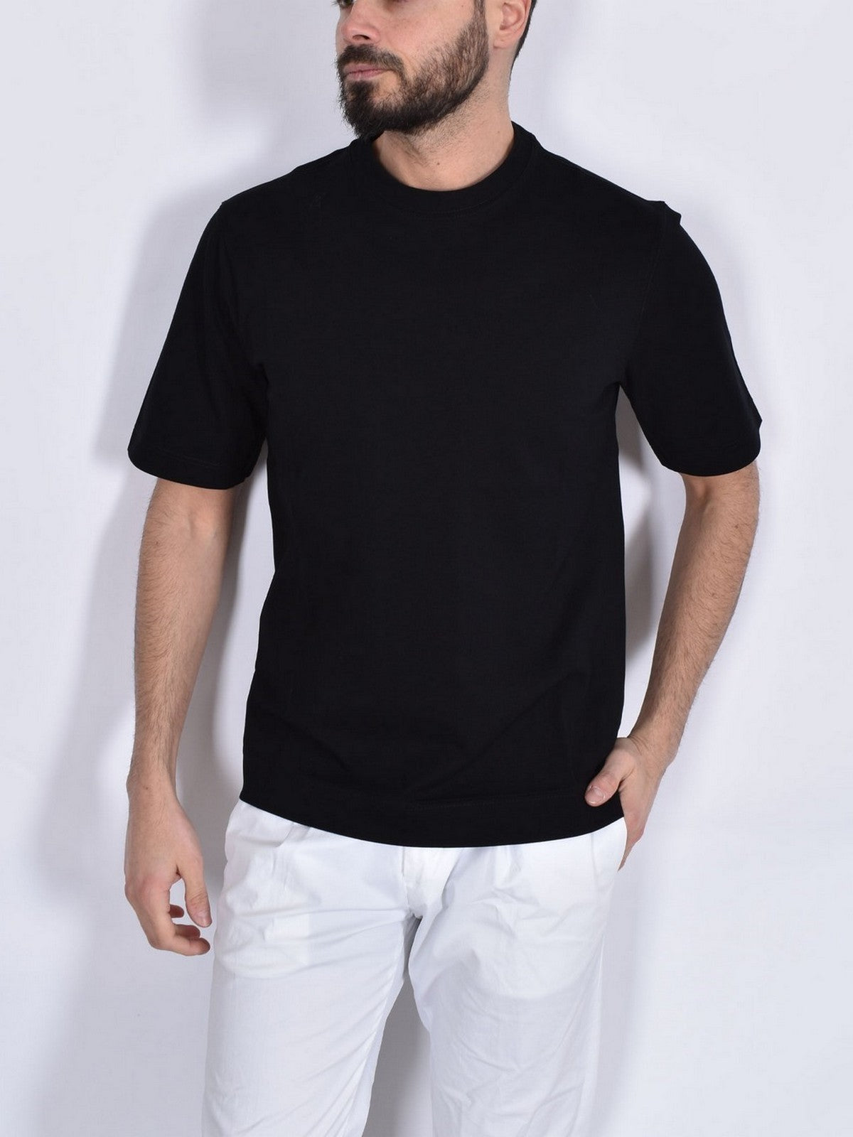 CIRCOLO 1901 T-shirt Uomo CN4712 001 Nero gioboutiqueweb