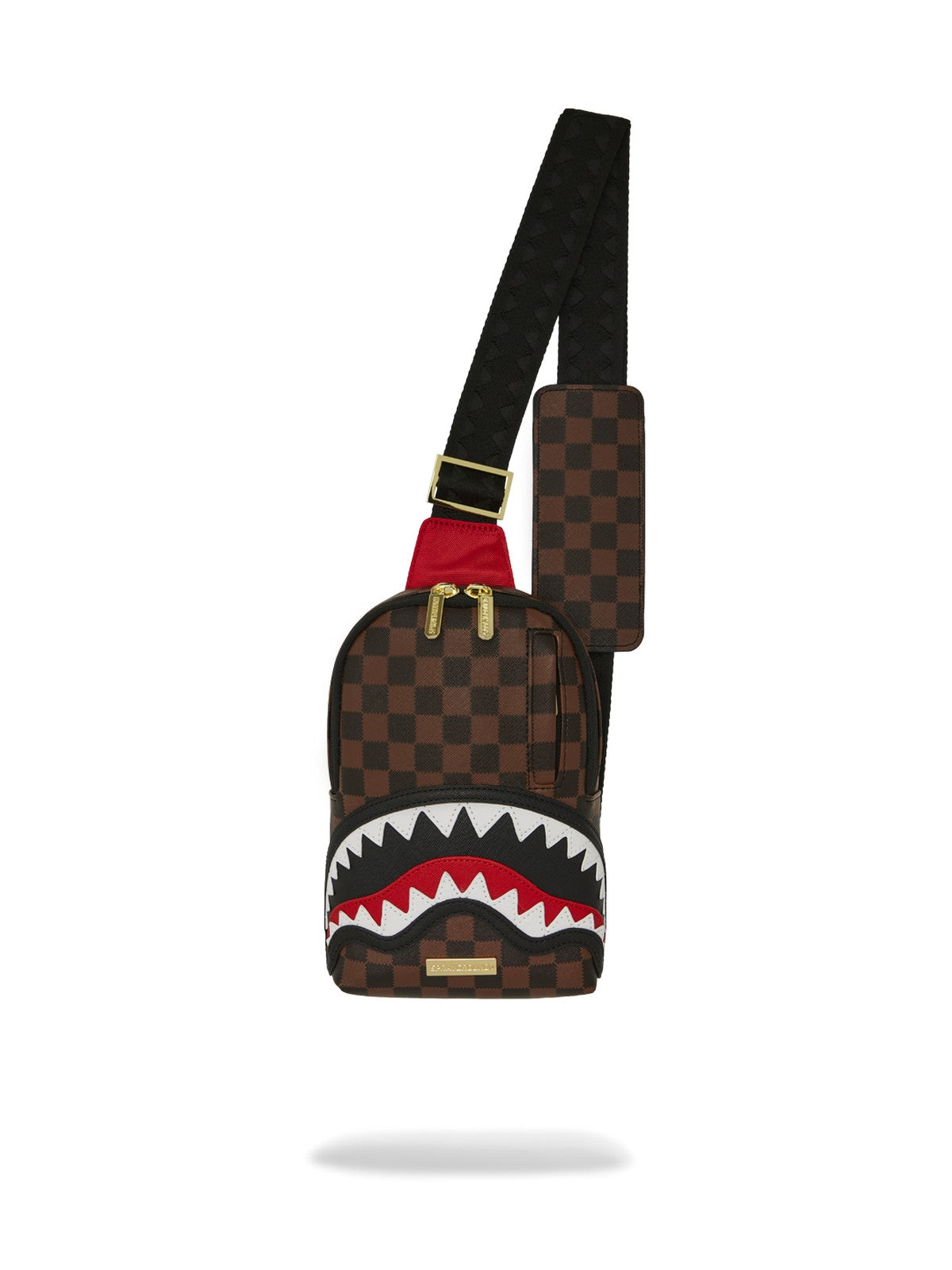 SPRAYGROUND Tracolla Uomo SAWTOOTH SHARKS IN PARIS ONE-STRAP SLING 910B7819NSZ MARRONE gioboutiqueweb