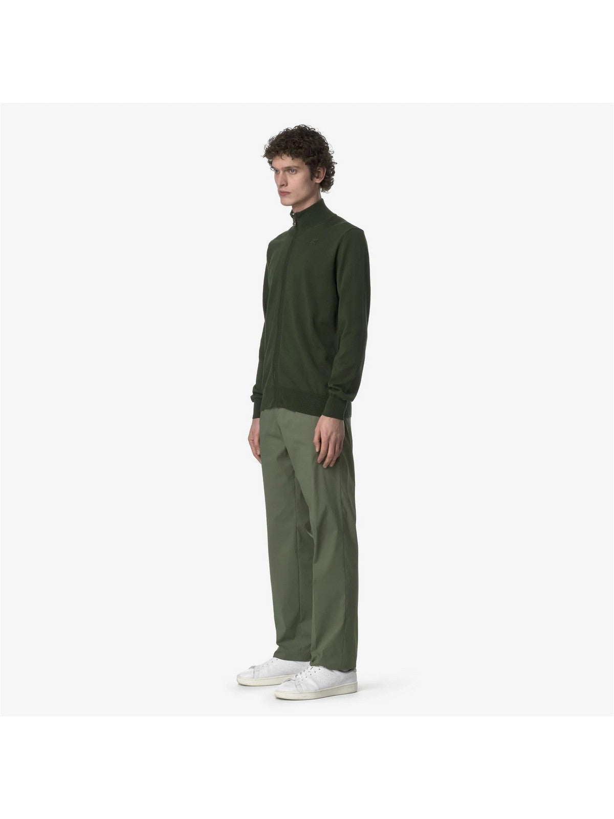 K-WAY Pantalone Uomo RALPH TWILL TECH K61369W V15 Green Lichen