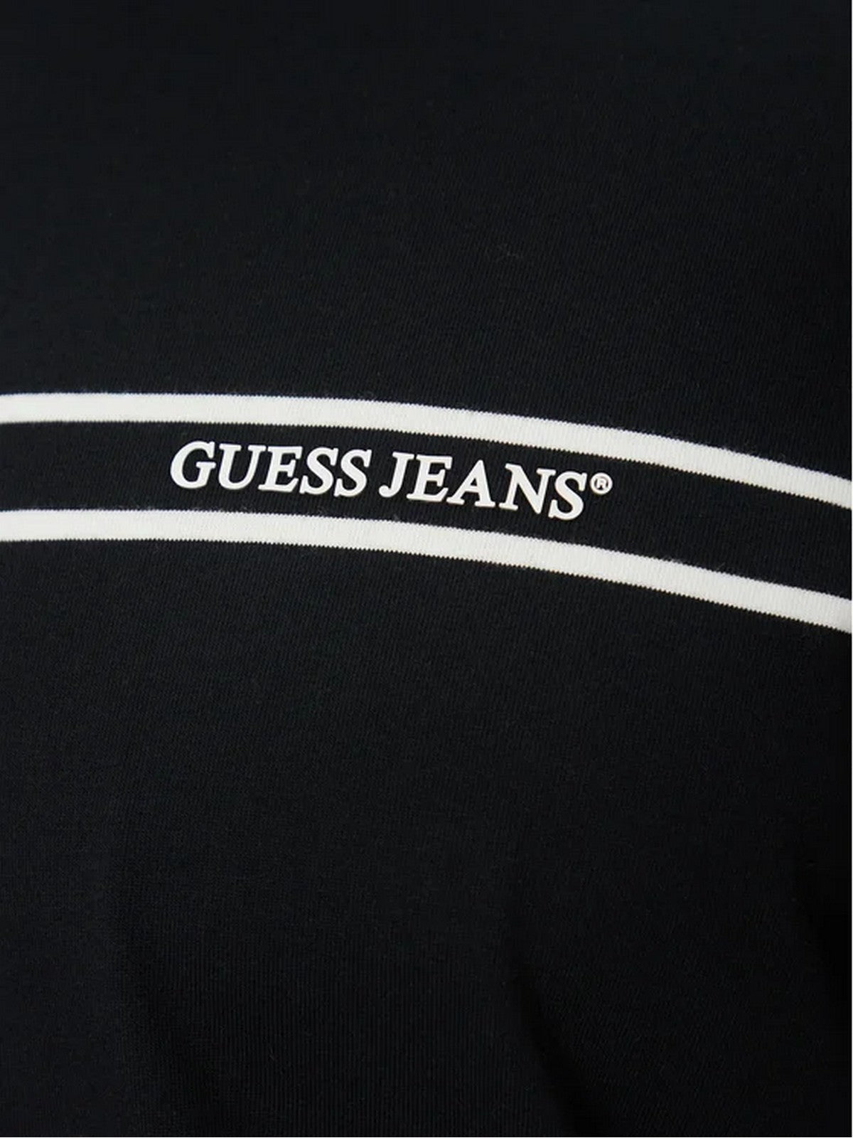 GUESS T-shirt Uomo GJ SS CN REG CHEST STRIPE TEE M5RI78 KCPQ1 JBLK Jet Black A996 gioboutiqueweb