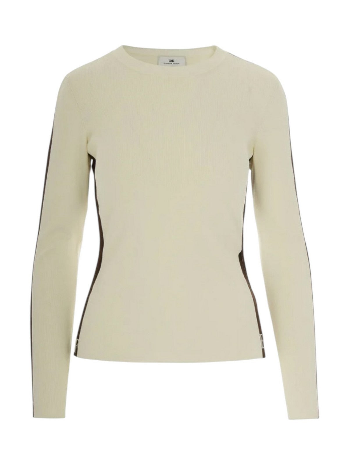ELISABETTA FRANCHI Maglia Donna MK03S56E2 EG2 MILK/COFFEE gioboutiqueweb