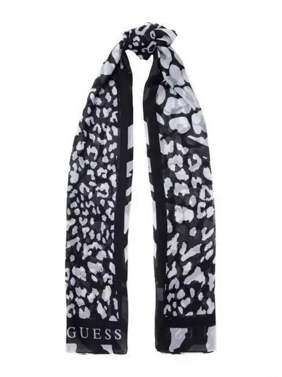 GUESS Foulard Donna SCARF 80X190 AW5245 POL03 BLA Nero gioboutiqueweb