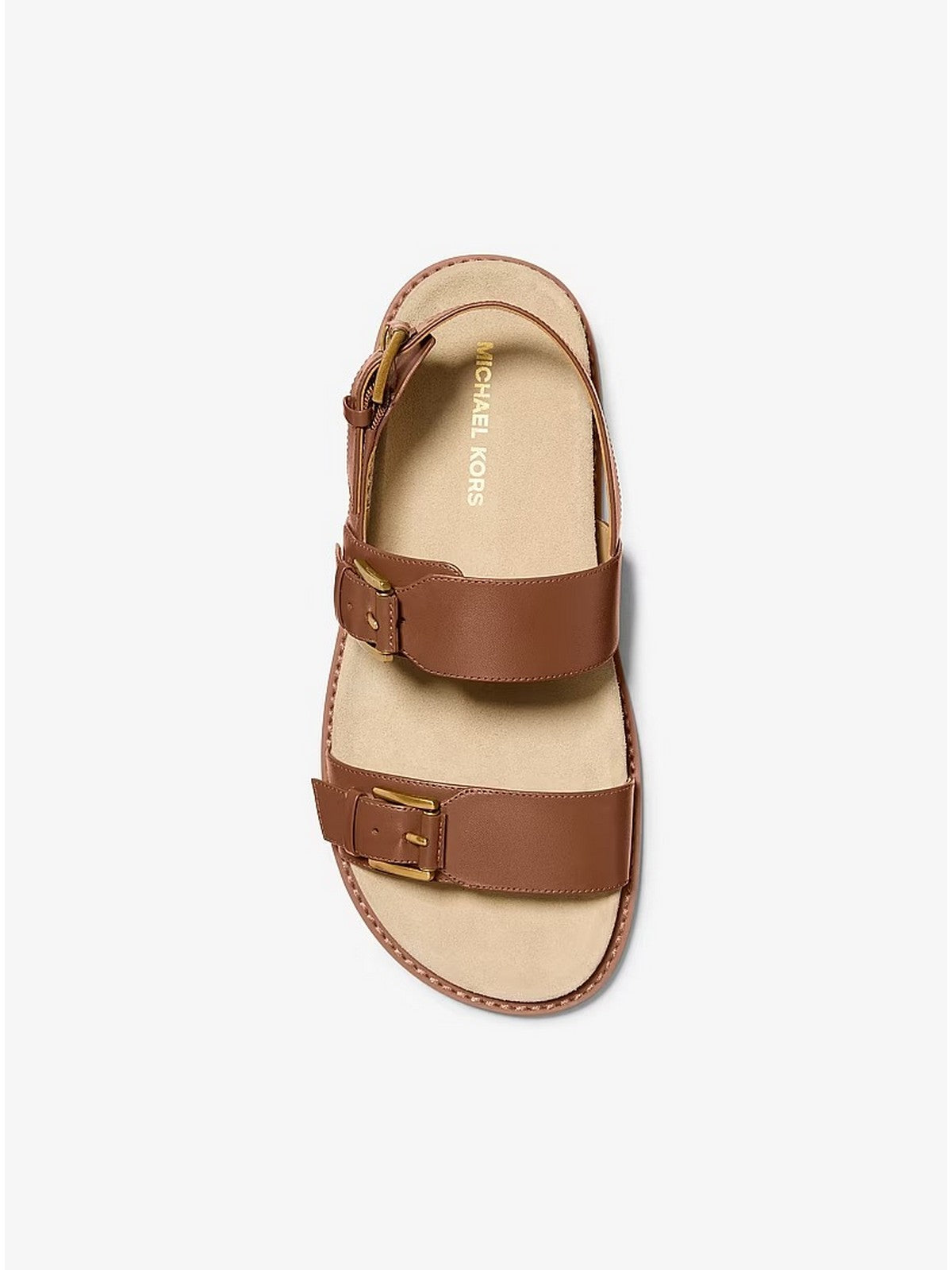 MICHAEL KORS Sandalo Donna NIA FLAT SANDAL 40S6NIFS1D 230 LUGGAGE
