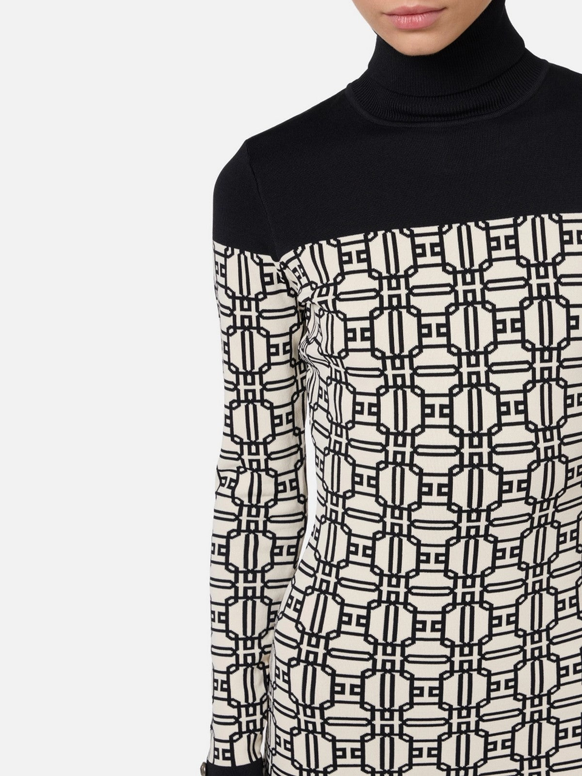 ELISABETTA FRANCHI Abito Donna AM30B47E2 E84 Bianco