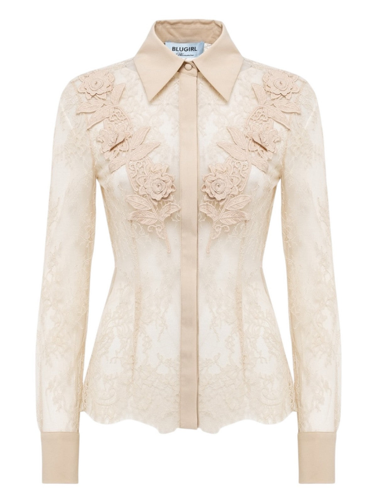 BLUGIRL Camicia Donna RA5113J4881 30907 Beige gioboutiqueweb
