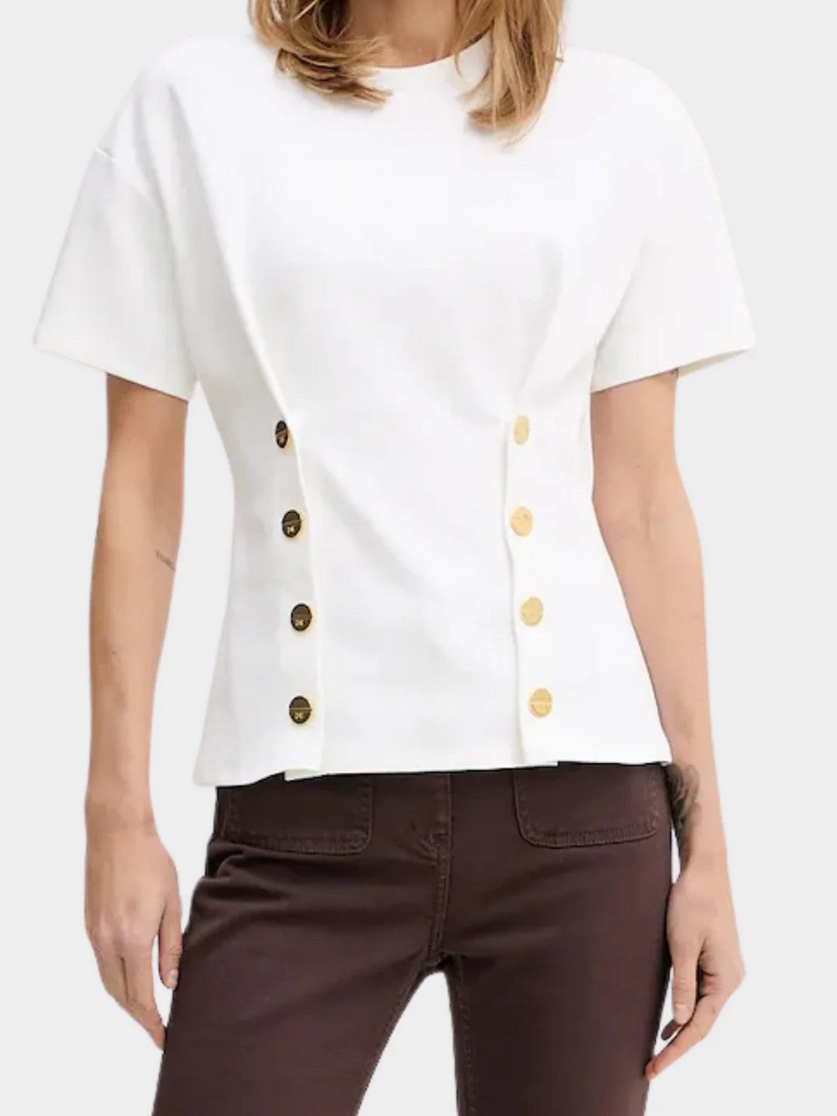 ELISABETTA FRANCHI T-shirt Donna MA00461E2 270 GESSO