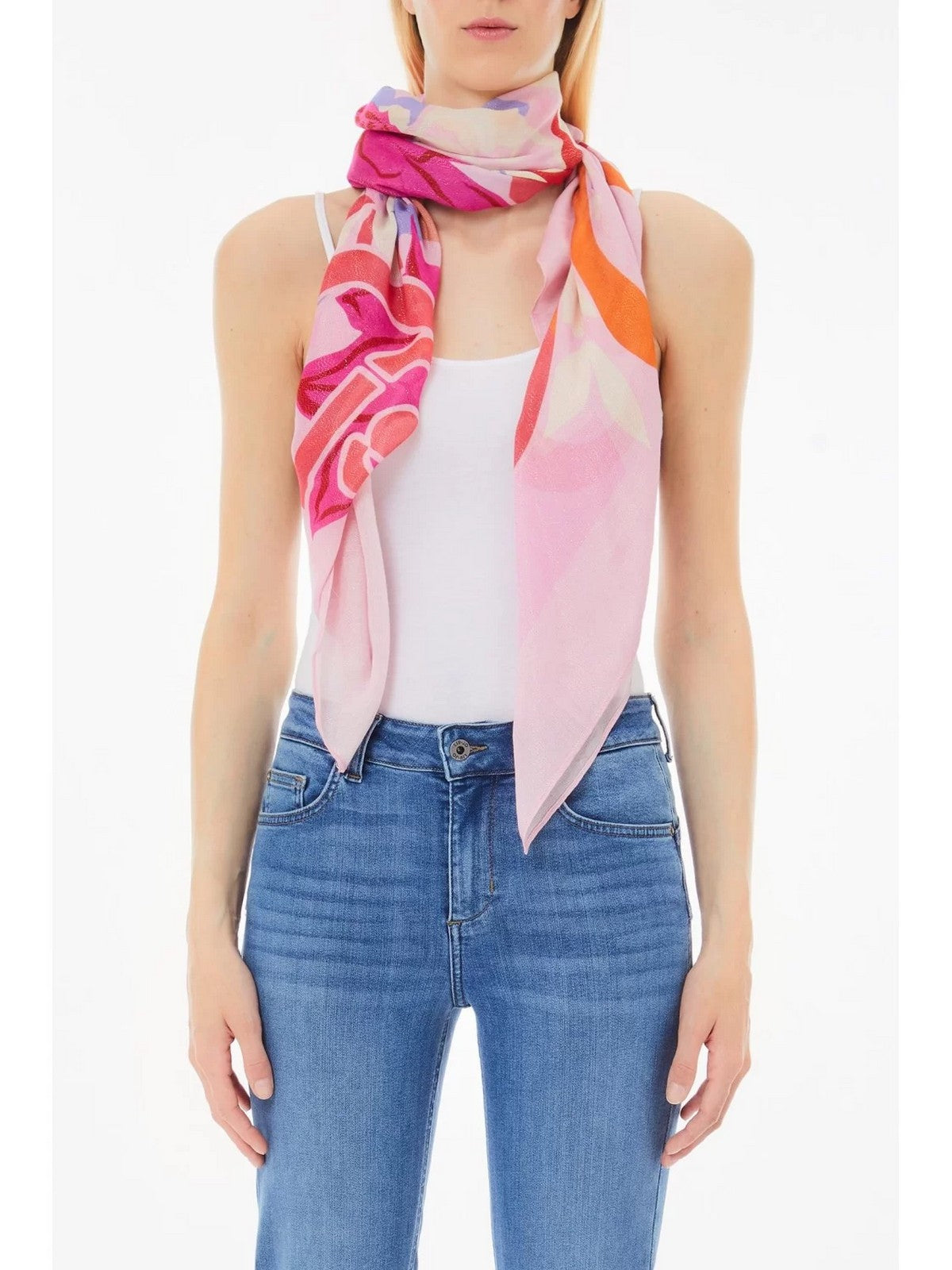 LIU JO SOFT Foulard Donna 2A5033T0300 X0661 Rosa gioboutiqueweb