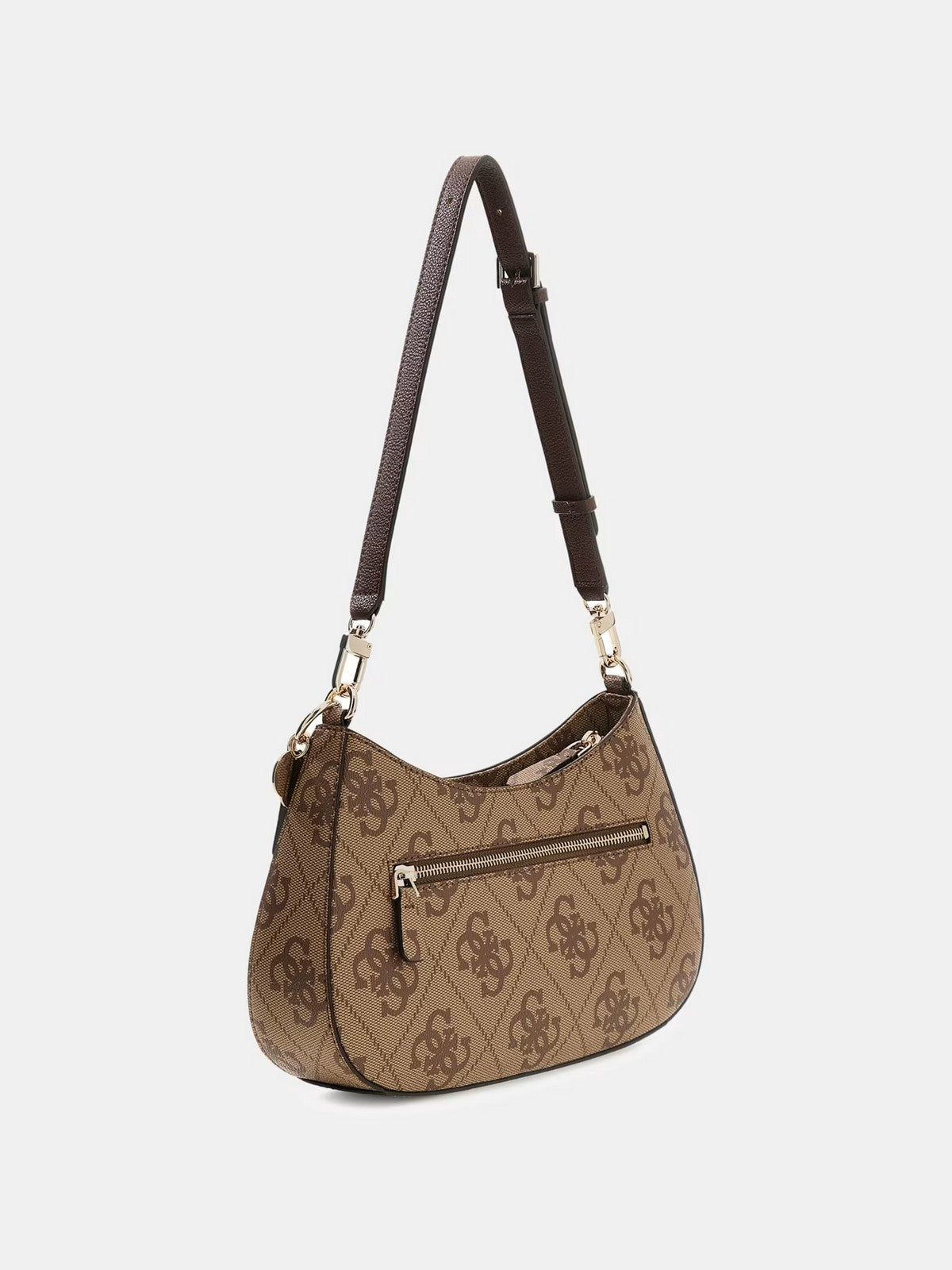 GUESS Borsa Donna NOELLE II TOP ZIP SHOULDER BAG HWSO96 72180 LGW LATTE LOGO/BROWN