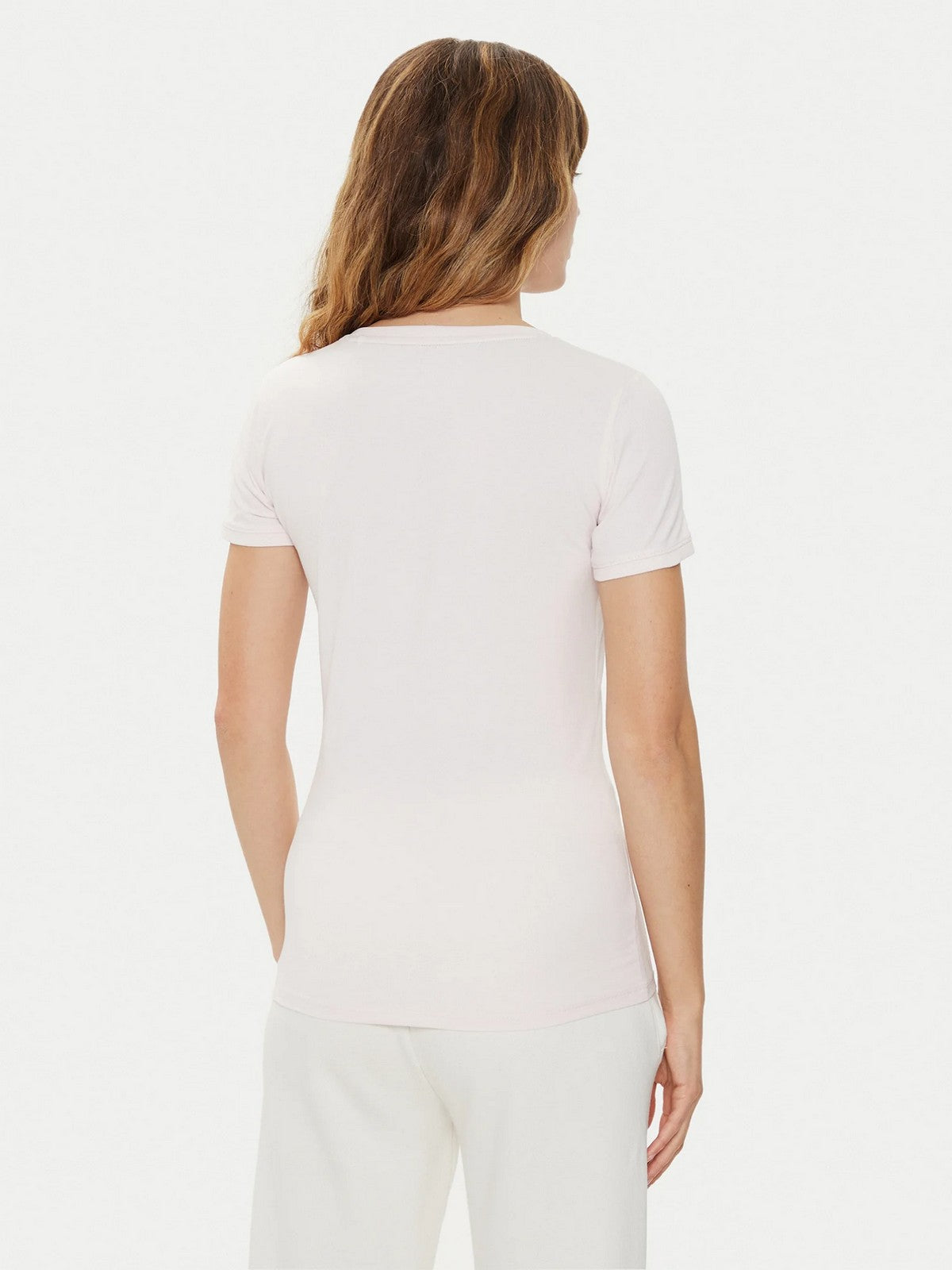 GUESS T-shirt Donna SS VN MINI TRIANGLE TEE W2YI45 J1314 A60W Rosa gioboutiqueweb