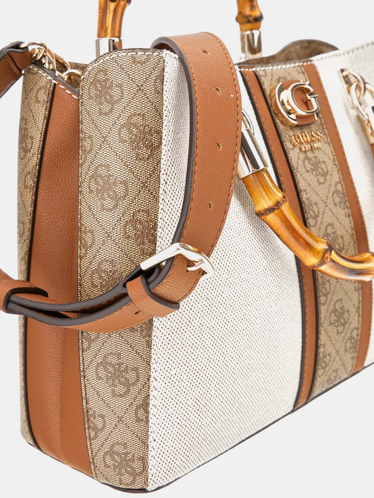 GUESS Borsa Donna Canvas Ii Small Tote HWAG93 37060 NLL Marrone gioboutiqueweb