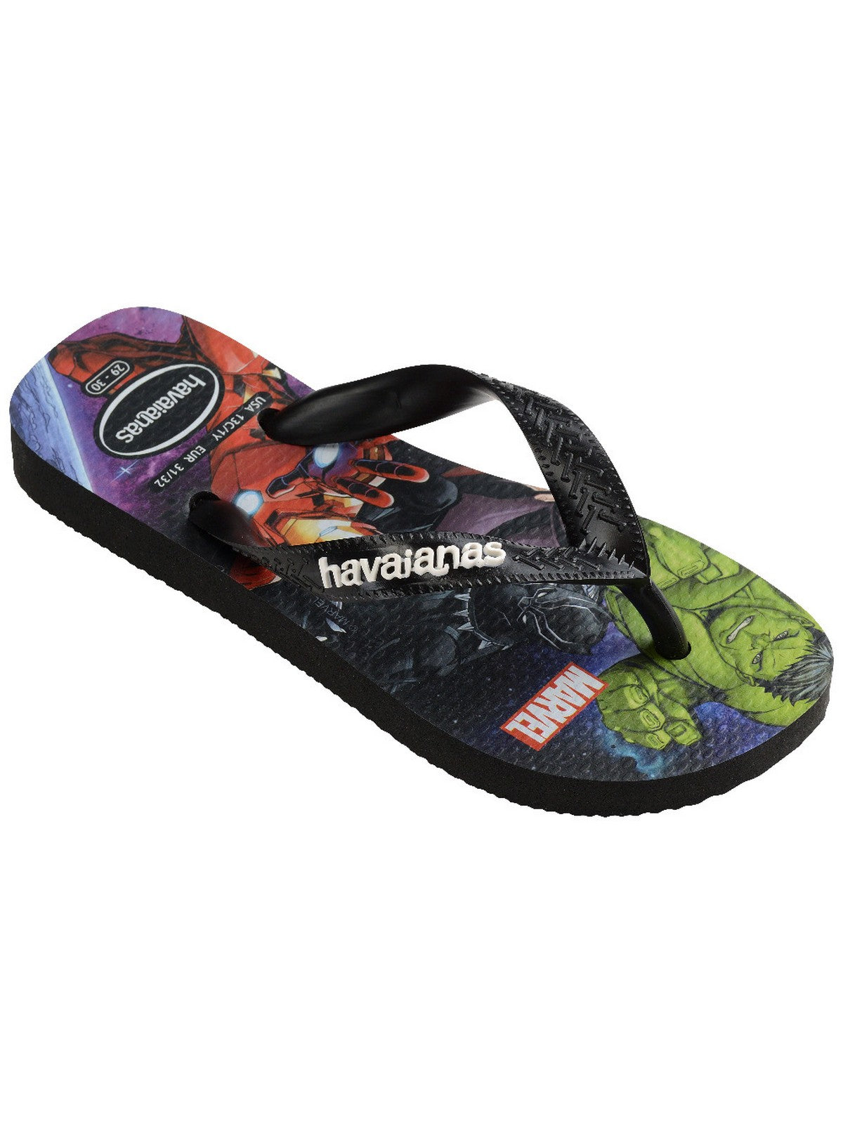 HAVAIANAS Infradito Bambini e ragazzi Hav. Kids top marvel 4148300.0090 Nero gioboutiqueweb