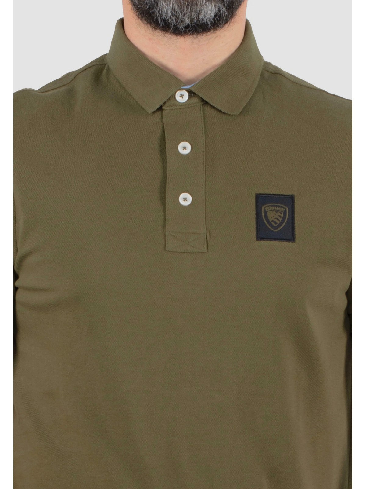 BLAUER Polo Uomo ALBAN 25SBLUT02309 007125 657 VERDE MILITARE gioboutiqueweb