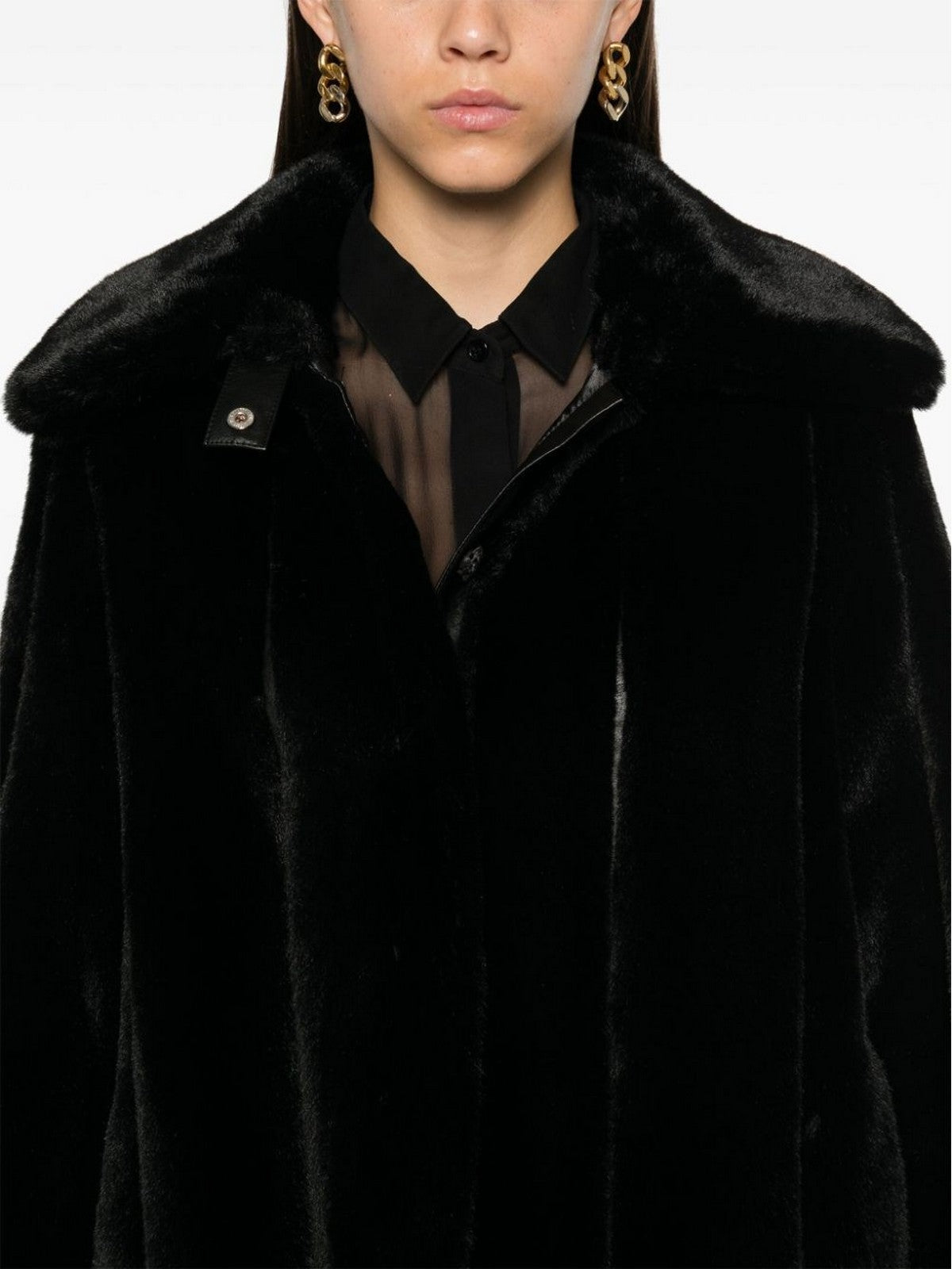 PATRIZIA PEPE Cappotto Donna 2O0163 E5T7 K103 Nero gioboutiqueweb