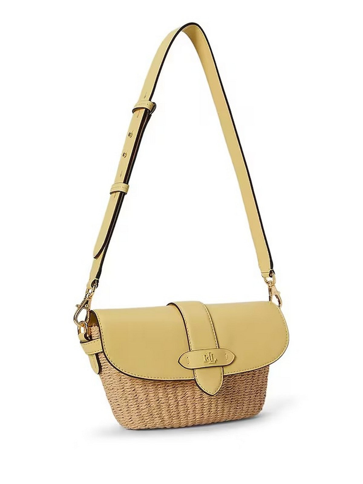 LAUREN RALPH LAUREN Borsa Donna LYNDEN-SHOULDER BAG-SMALL 431P10158 004 NATURAL/LEMON SORBET