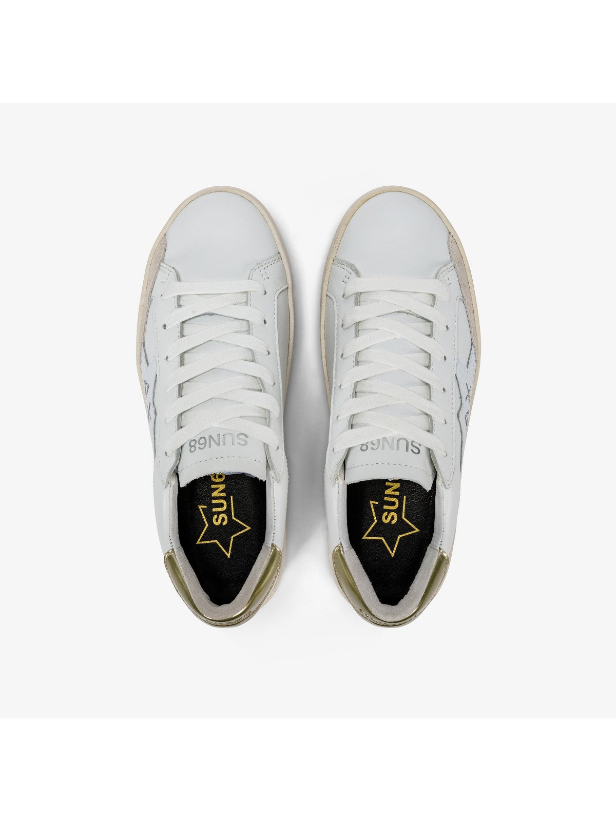 SUN68 Sneaker Donna Katy Leather Z34225 0143 Bianco gioboutiqueweb