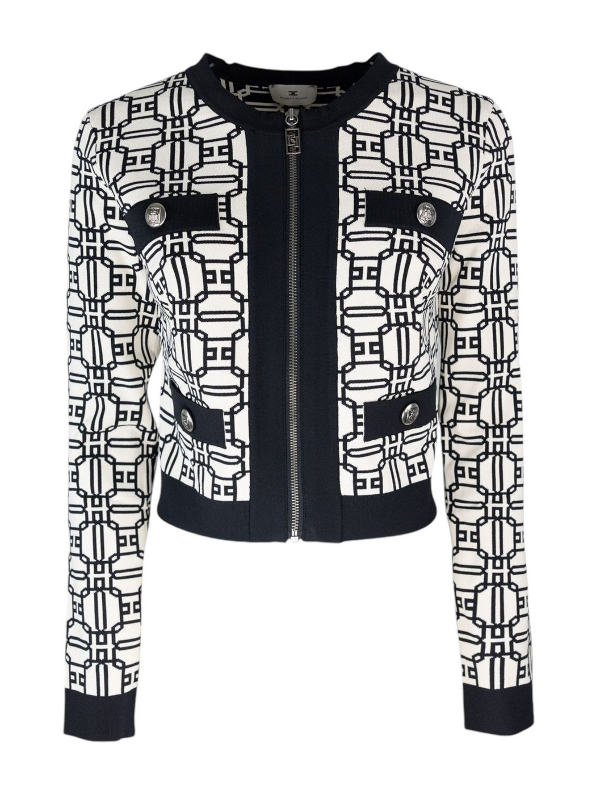 ELISABETTA FRANCHI Maglione Donna MK32B47E2 E84 Bianco gioboutiqueweb