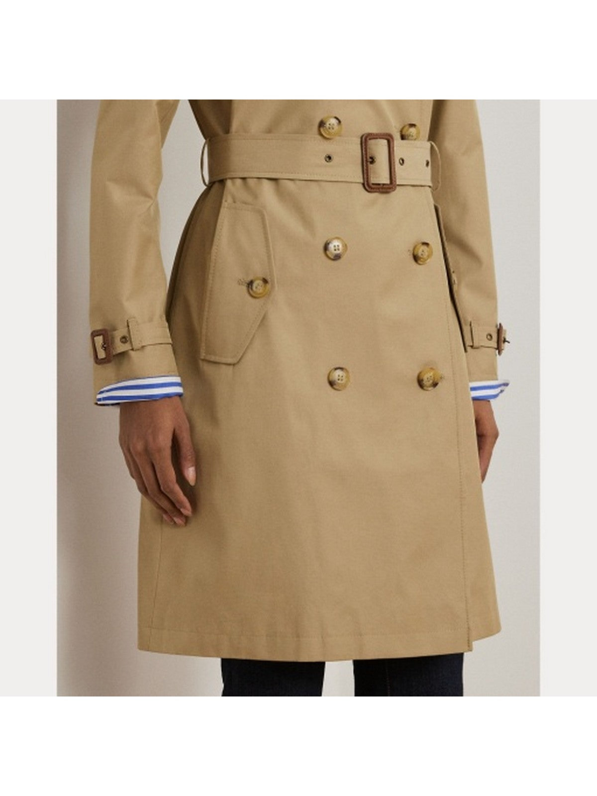 LAUREN RALPH LAUREN Trench Donna DB BLT RN38 297967122 002 Marrone gioboutiqueweb