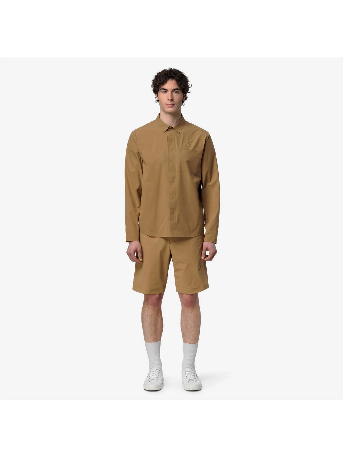 K-WAY Camicia Uomo SHARRIE TECH OVERSHIRT K3134JW V04 Brown Bistre