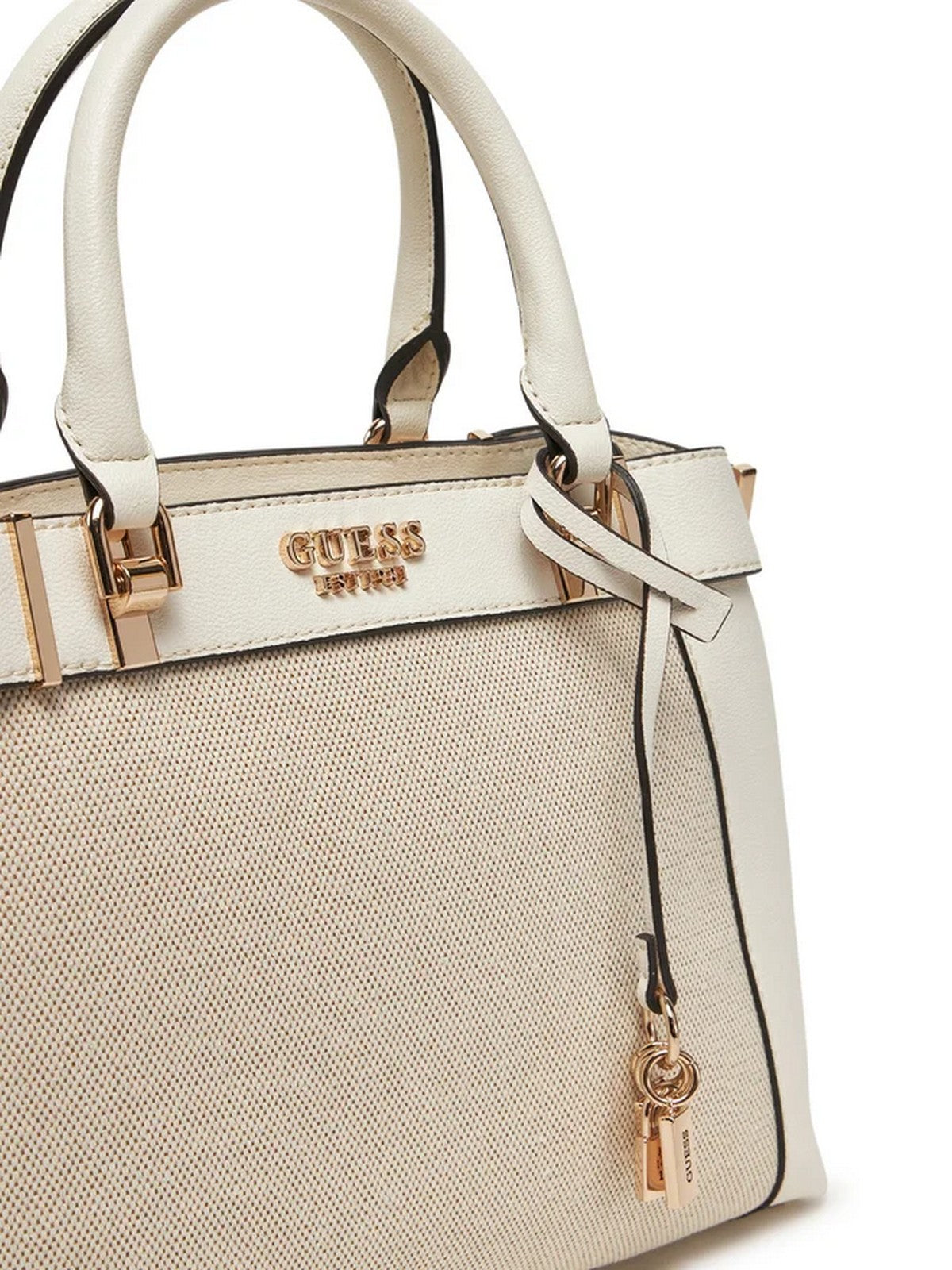 GUESS Borsa Donna ANADELA 3 COMP SATCHEL HWAG96 33060 NRI Bianco