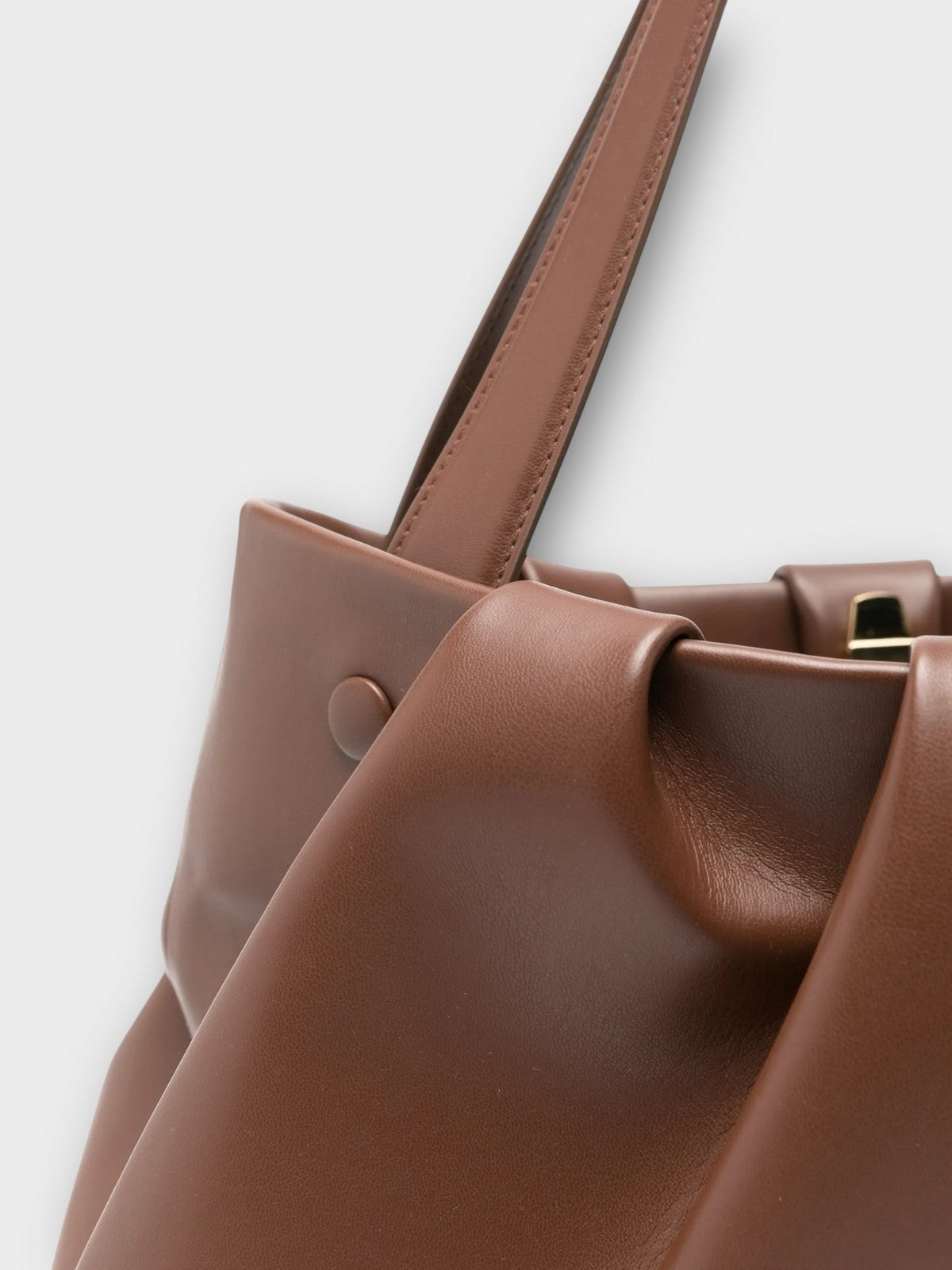 THEMOIRè Athena vegan fabric bag brown eco-friendly design