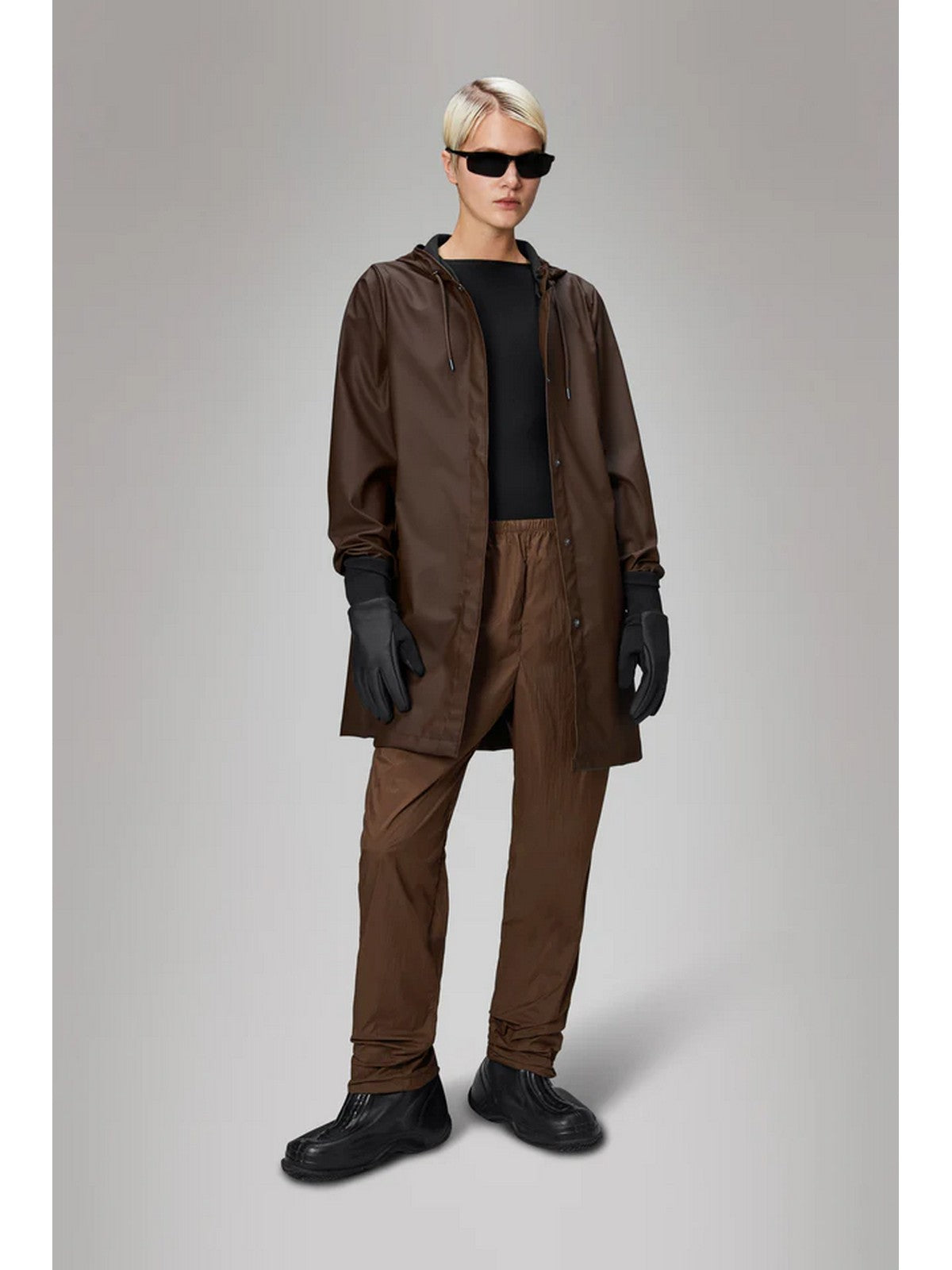 RAINS Giubbino Donna A-line W Jacket W3 18050 FRM Marrone gioboutiqueweb