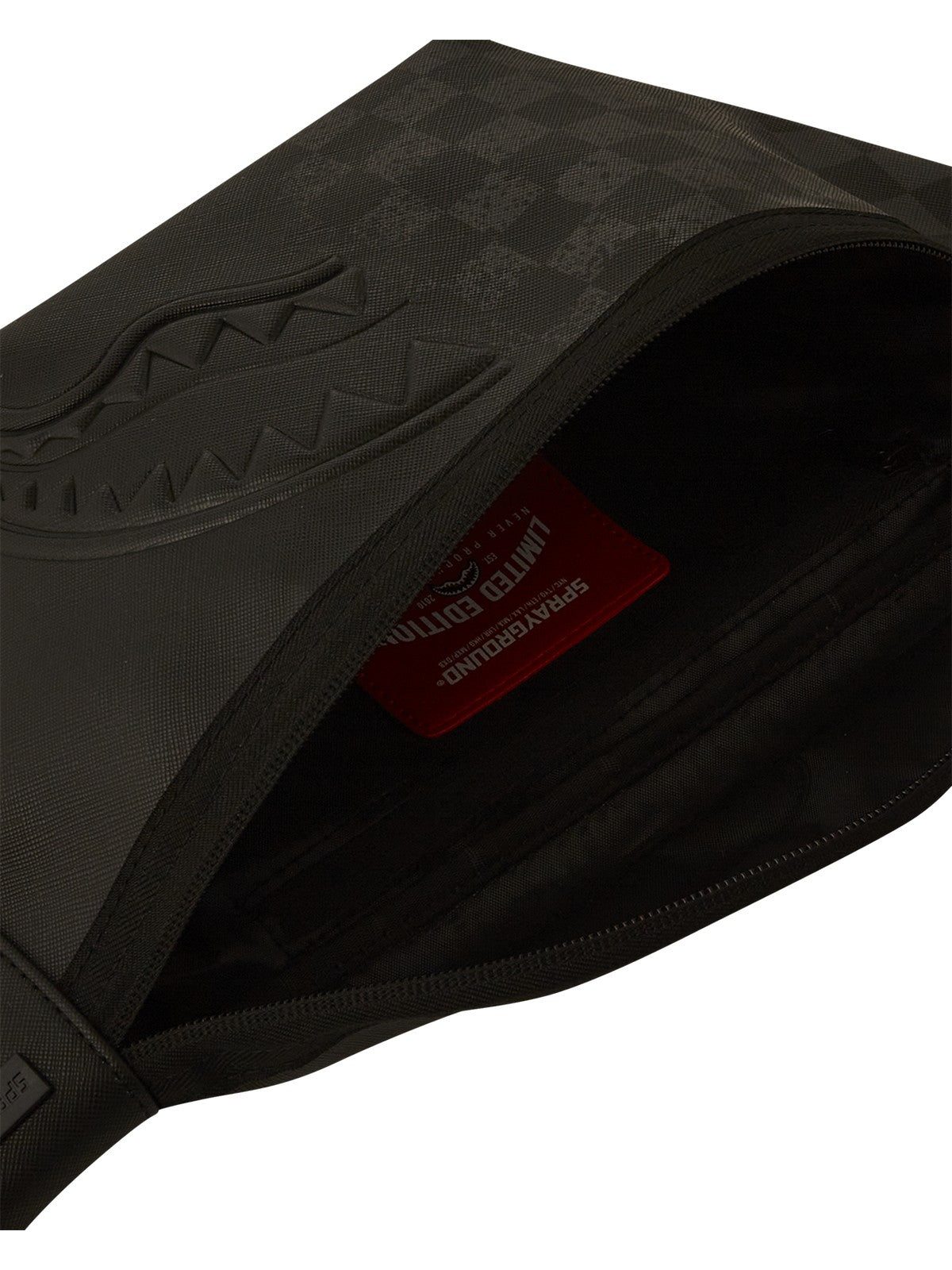 SPRAYGROUND Marsupio Uomo HALF SPRITZ BLACK/GREY CHECK SAVVY CROSSBODY 910B6861NSZ Nero gioboutiqueweb