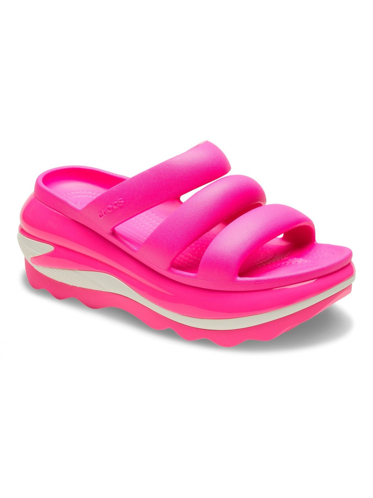 Crocs ciabatta femme Mega Crush Triple Strap 209842 6tw Rosa