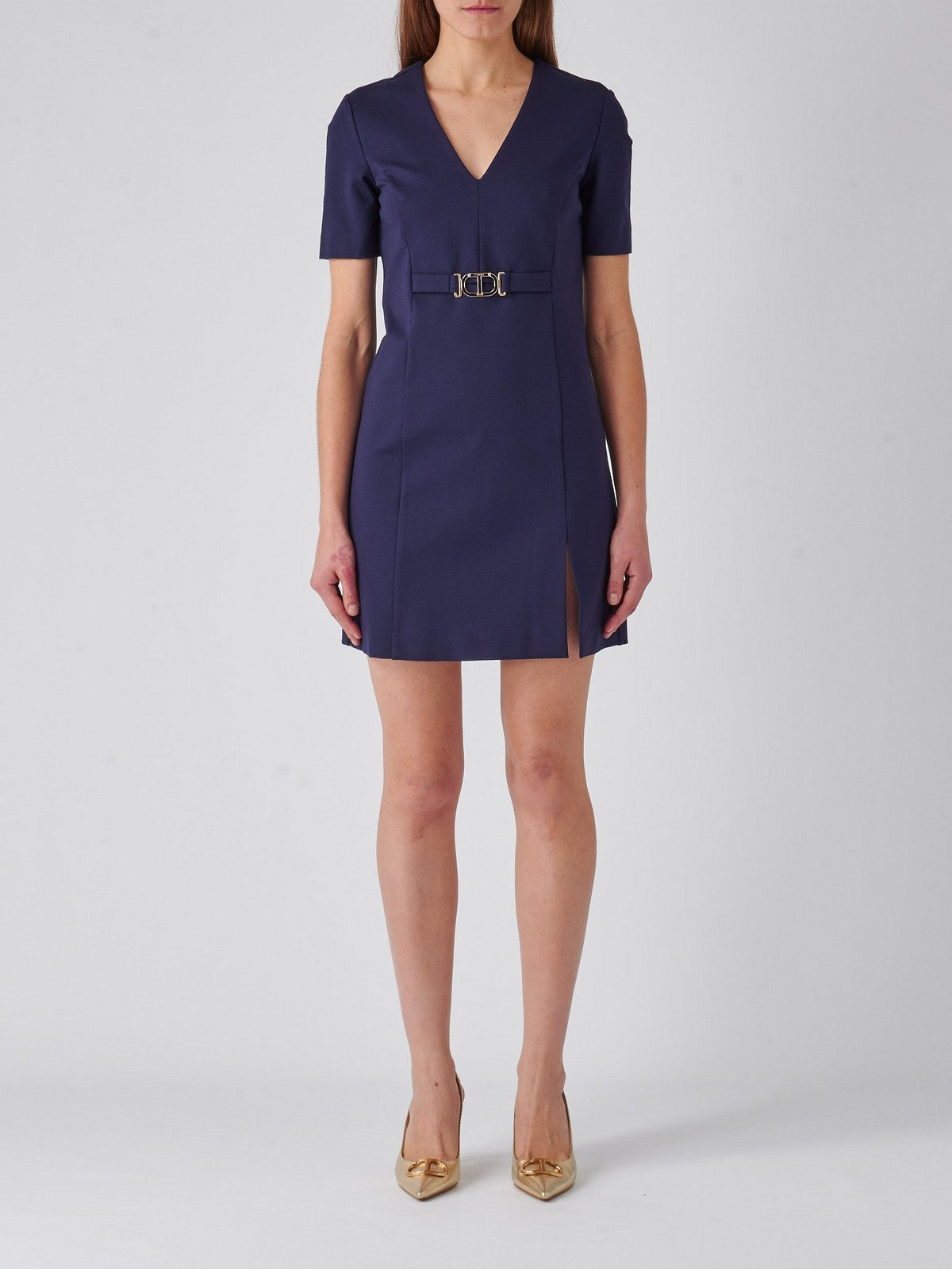 Twinset women's dress 241tp2275 00305 blue