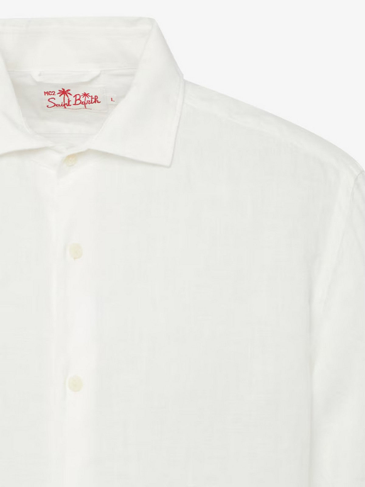 Mc2 Saint Barth Men's Shirt Pamplona 01520f White