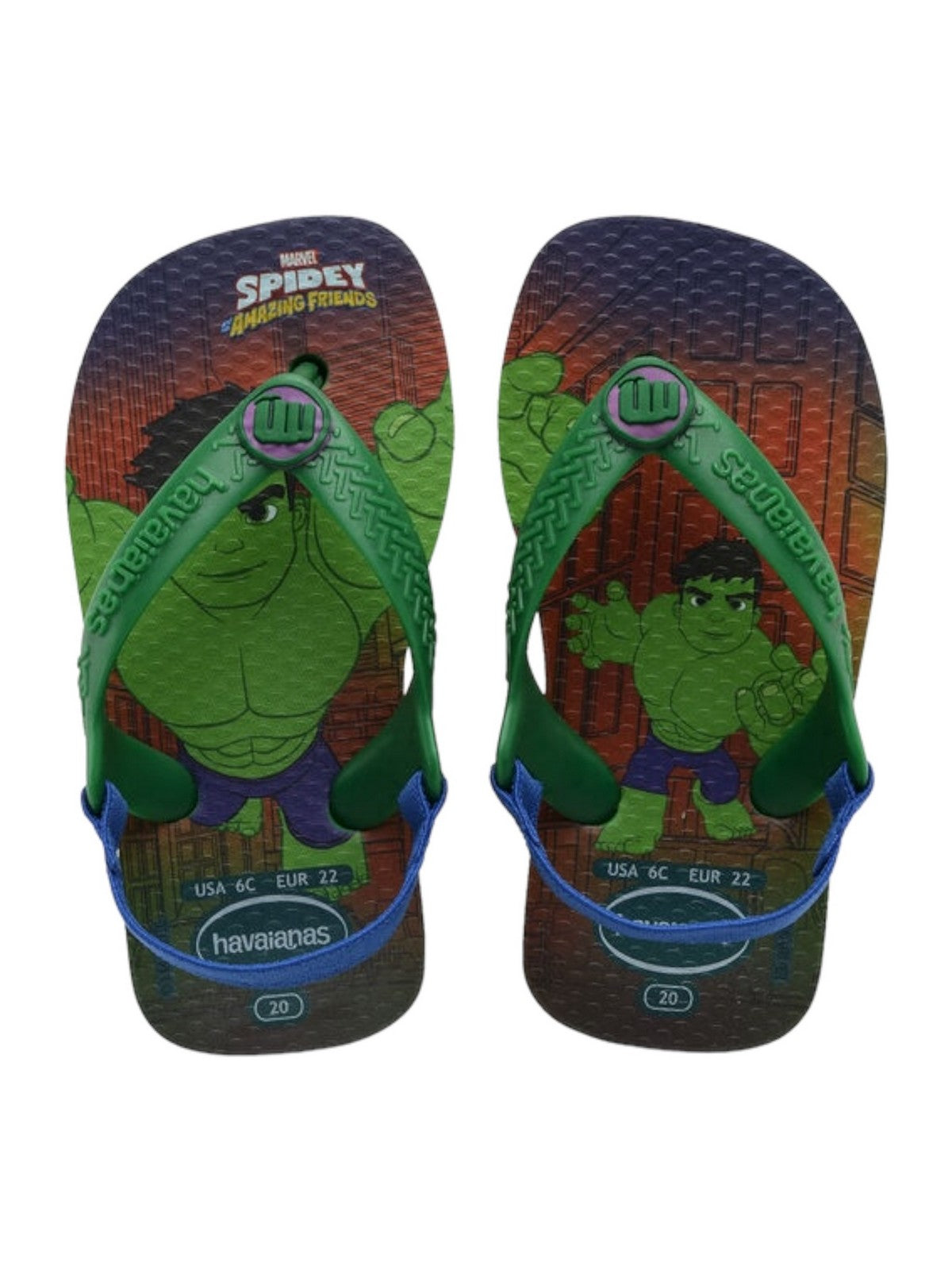 HAVAIANAS Infradito Bambini e ragazzi Hav. Baby marvel 4147132.2703 Verde gioboutiqueweb