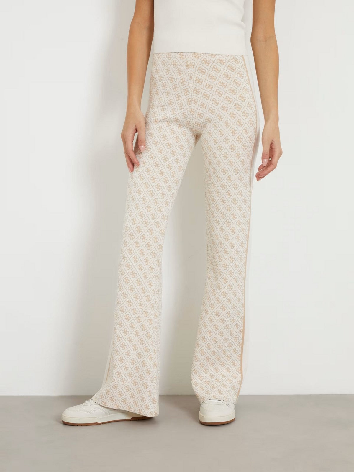 GUESS Pantalone Donna LISE 4G LOGO SWTR PANT W3YB38 Z37K0 F1GL Beige gioboutiqueweb