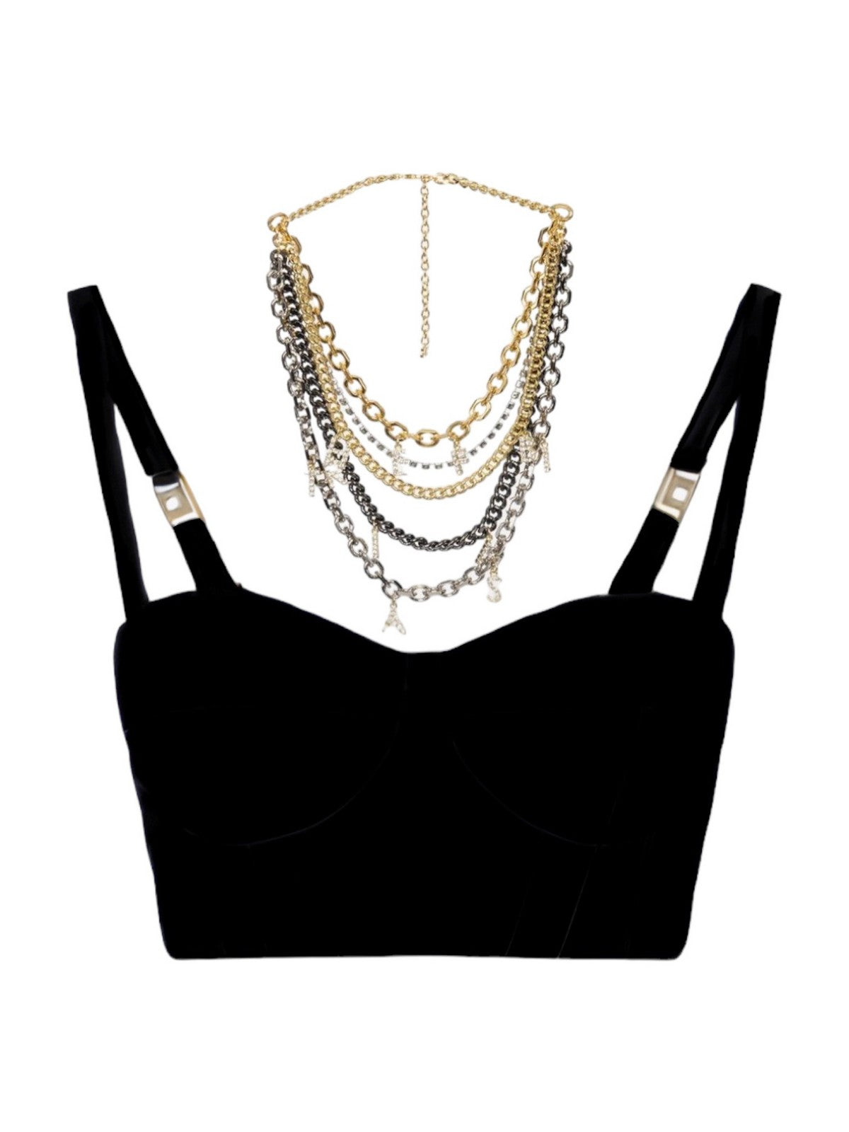 ELISABETTA FRANCHI Top Donna TO01742E2 110 Nero gioboutiqueweb